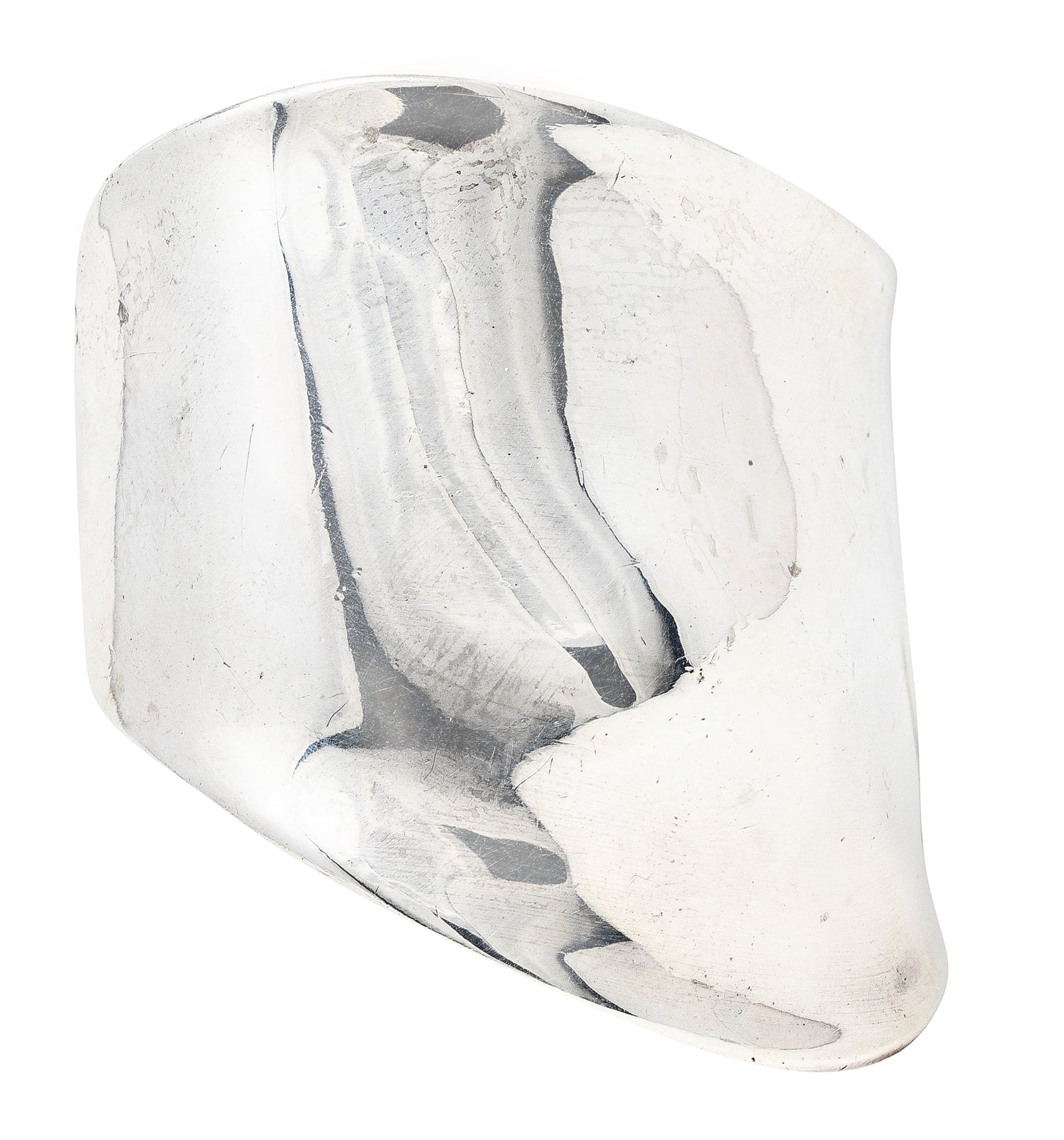 Vintage Elsa Peretti Tiffany & Co. Sterling Silver Bone Cuff Bracelet Wilson's Estate Jewelry