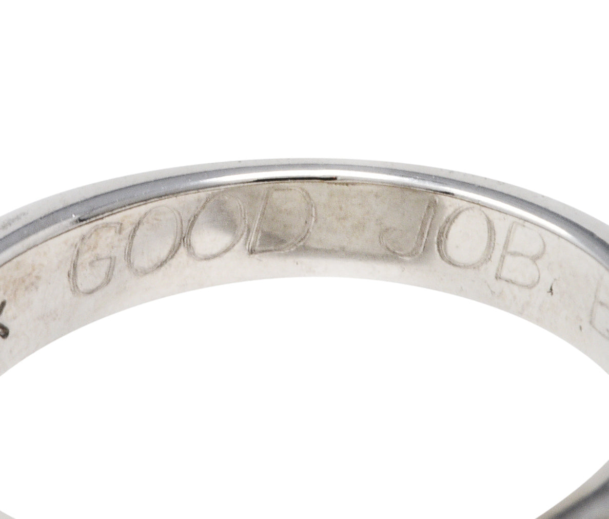 Contemporary 0.75 CTW Diamond 14 Karat White Gold Anniversary Band RingRing - Wilson's Estate Jewelry
