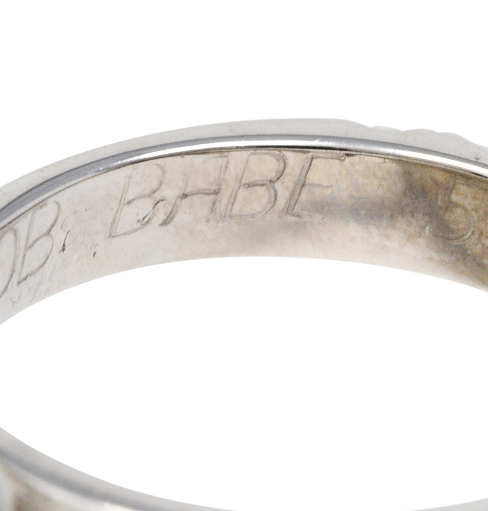 Contemporary 0.75 CTW Diamond 14 Karat White Gold Anniversary Band RingRing - Wilson's Estate Jewelry