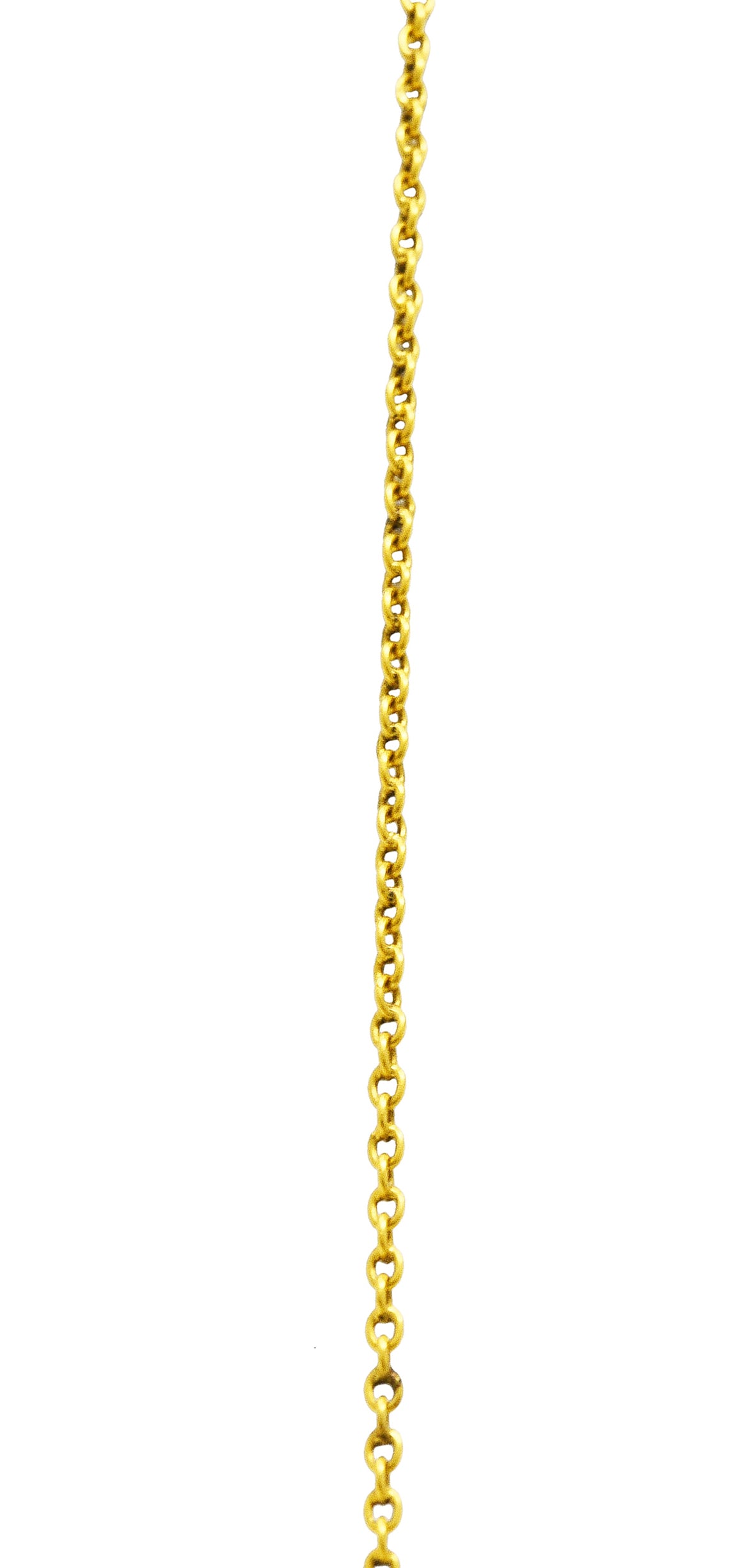 Victorian Etruscan Revival Lapis Lazuli 14 Karat Yellow Gold Ram Antique Swagged Necklace Wilson's Estate Jewelry