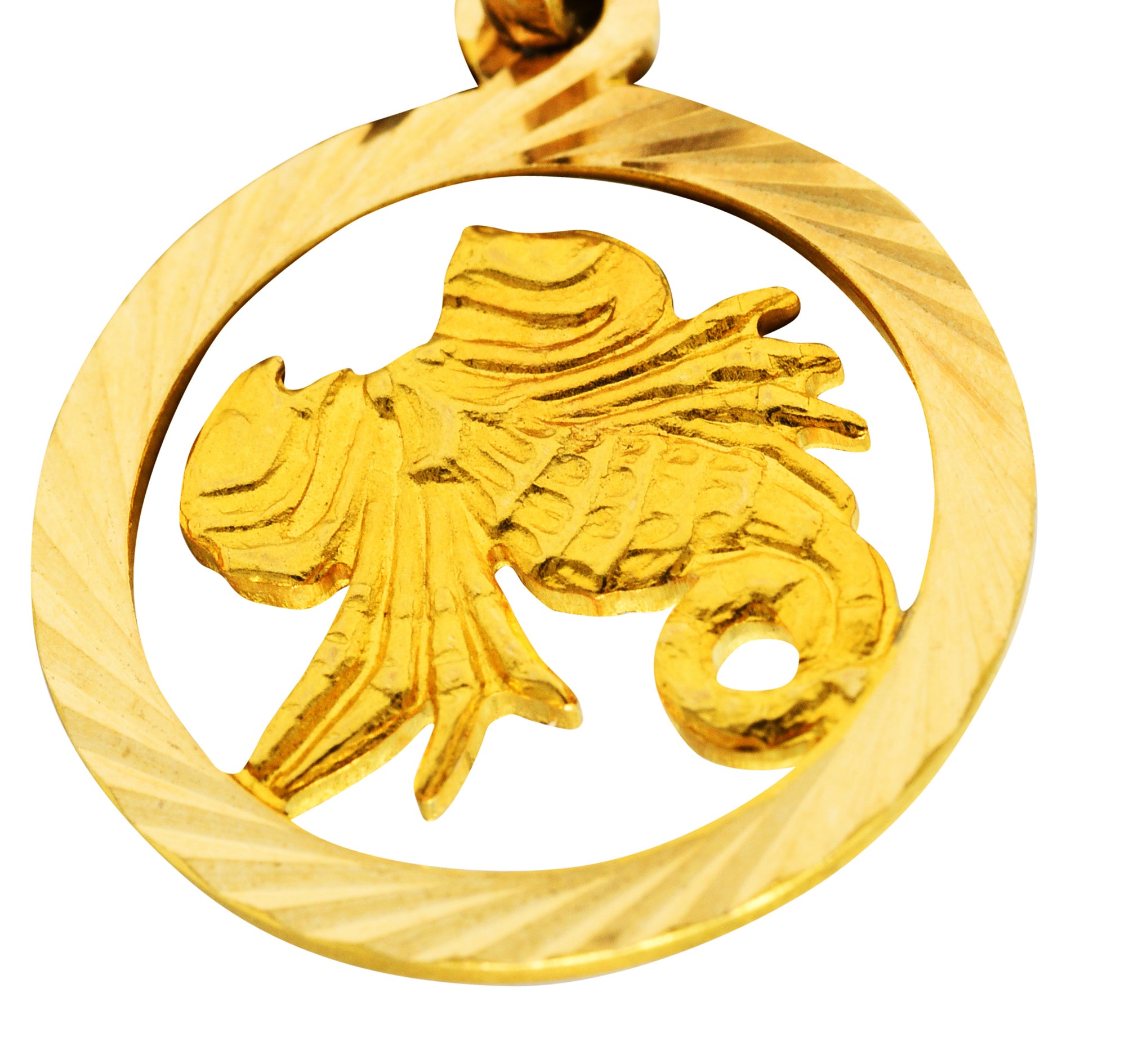 1970's Italian 18 Karat Yellow Gold Scorpio Zodiac Charmcharm - Wilson's Estate Jewelry