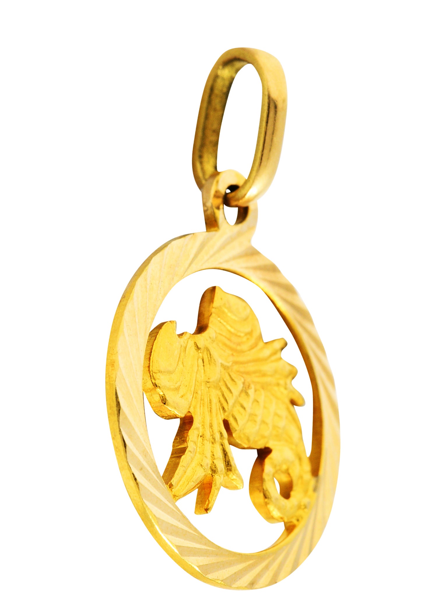 1970's Italian 18 Karat Yellow Gold Scorpio Zodiac Charmcharm - Wilson's Estate Jewelry