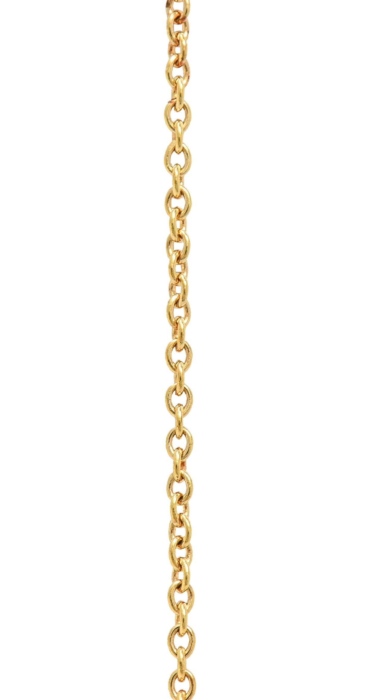 Elsa Peretti Tiffany & Co. 18 Karat Yellow Gold Organic Form Pendant Necklace