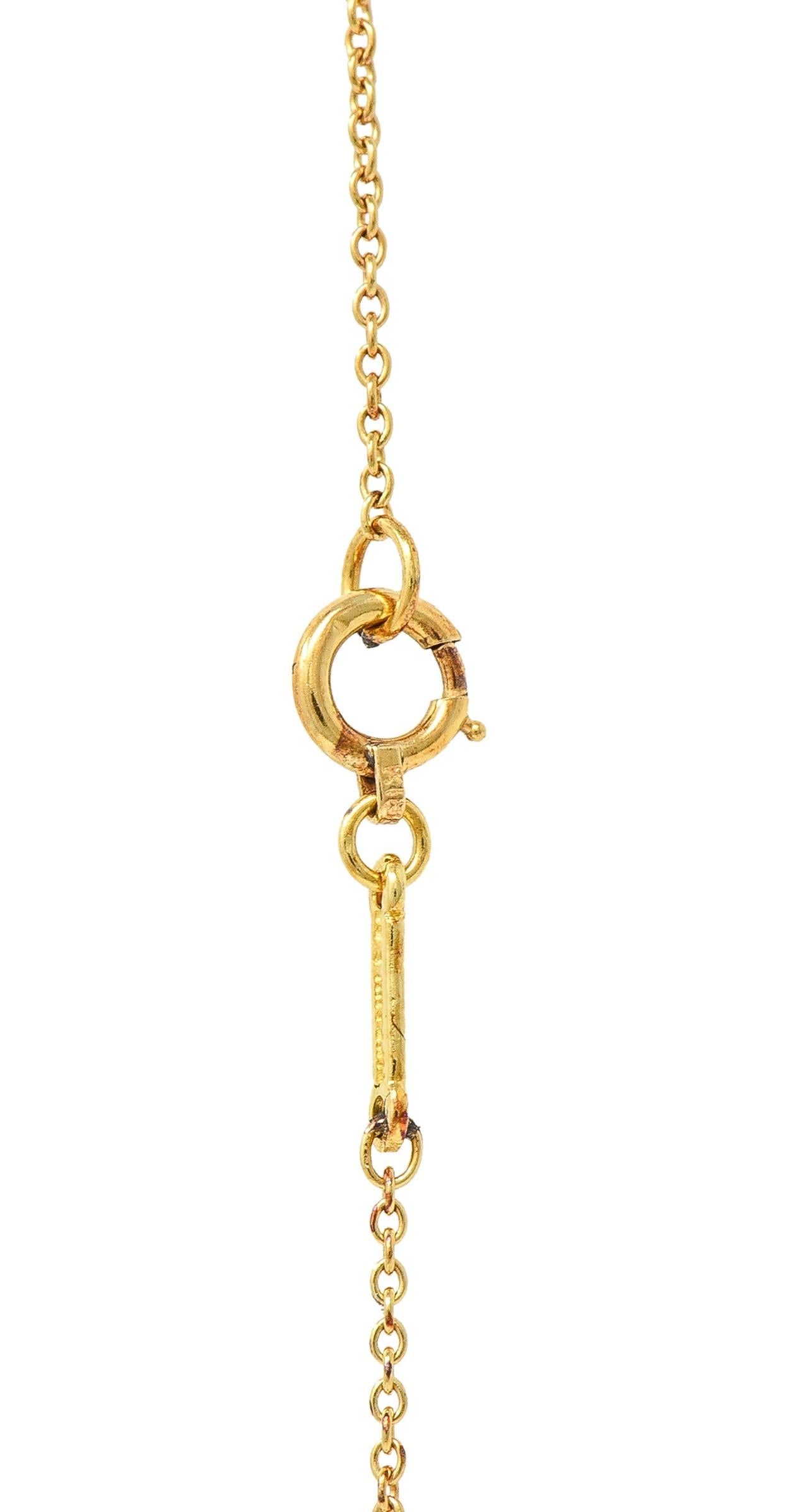 Elsa Peretti Tiffany & Co. 18 Karat Yellow Gold Organic Form Pendant Necklace