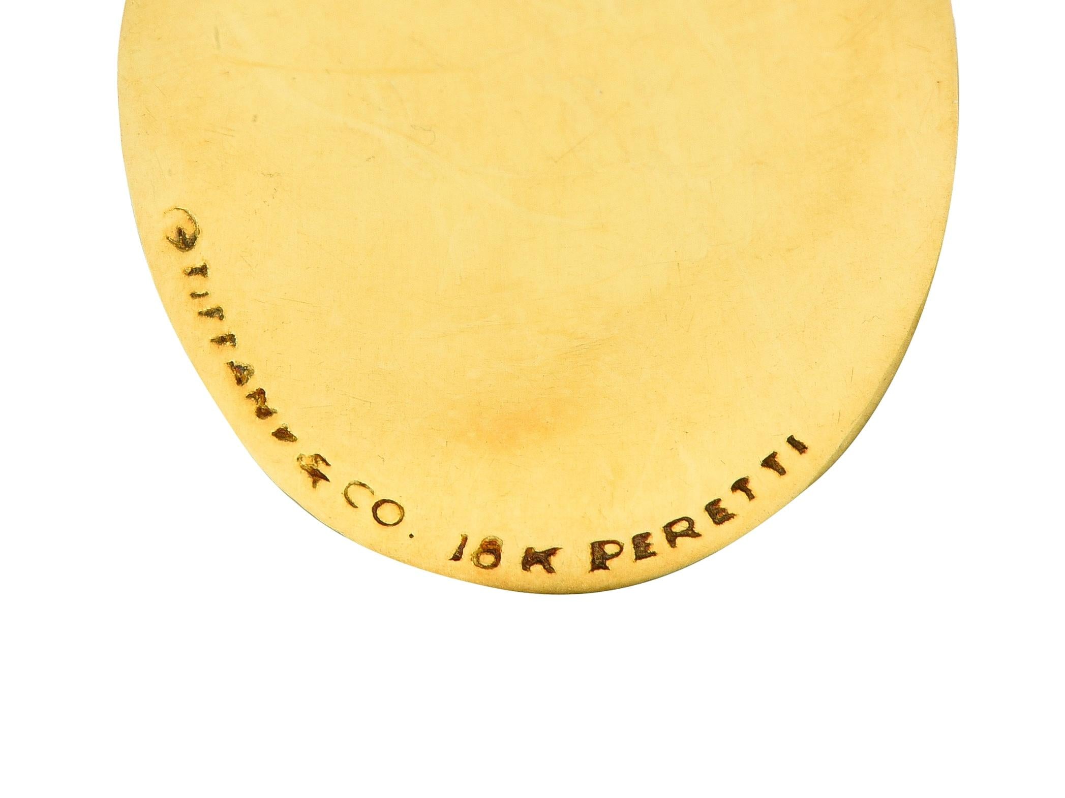 Elsa Peretti Tiffany & Co. 18 Karat Yellow Gold Organic Form Pendant Necklace