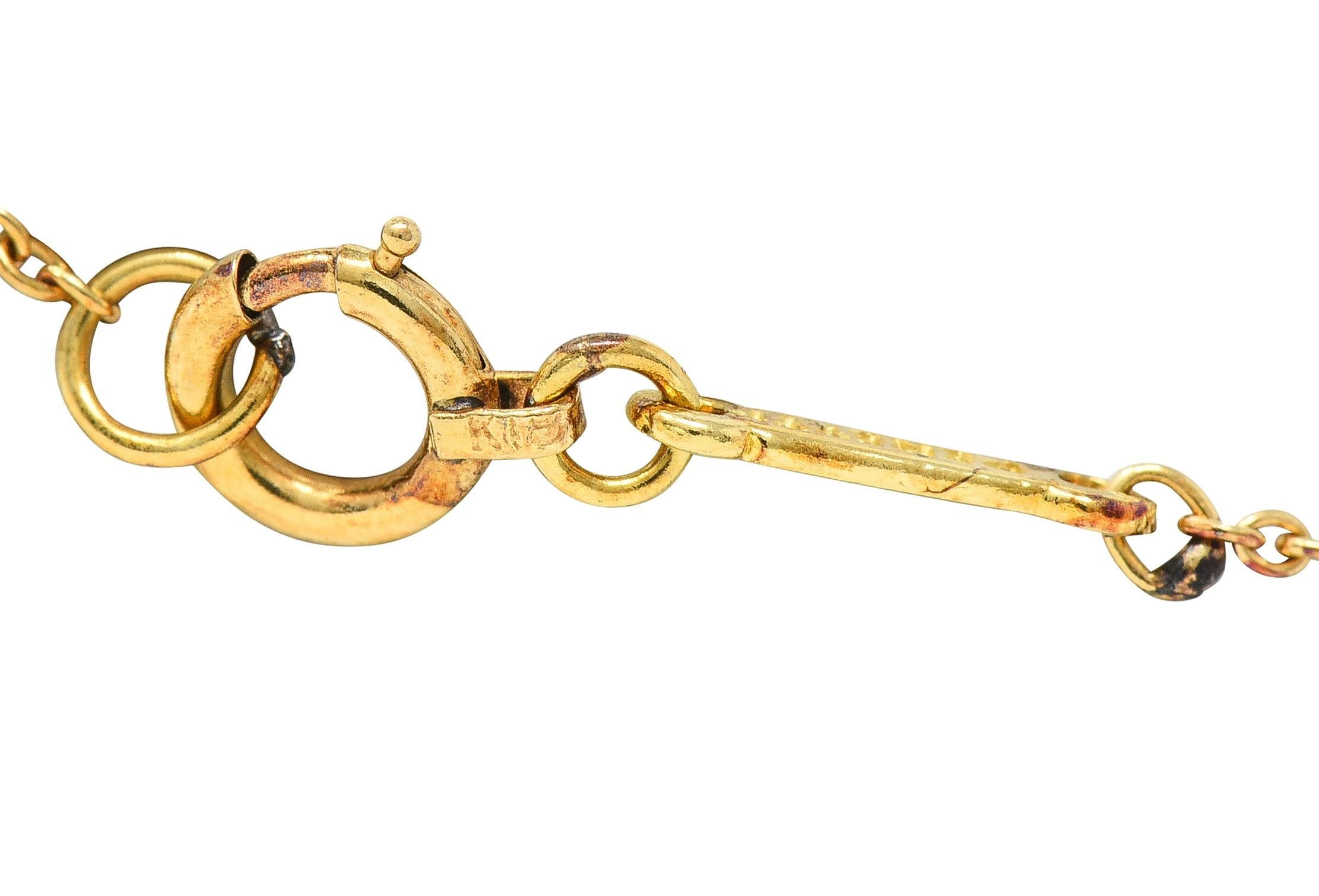 Elsa Peretti Tiffany & Co. 18 Karat Yellow Gold Organic Form Pendant Necklace