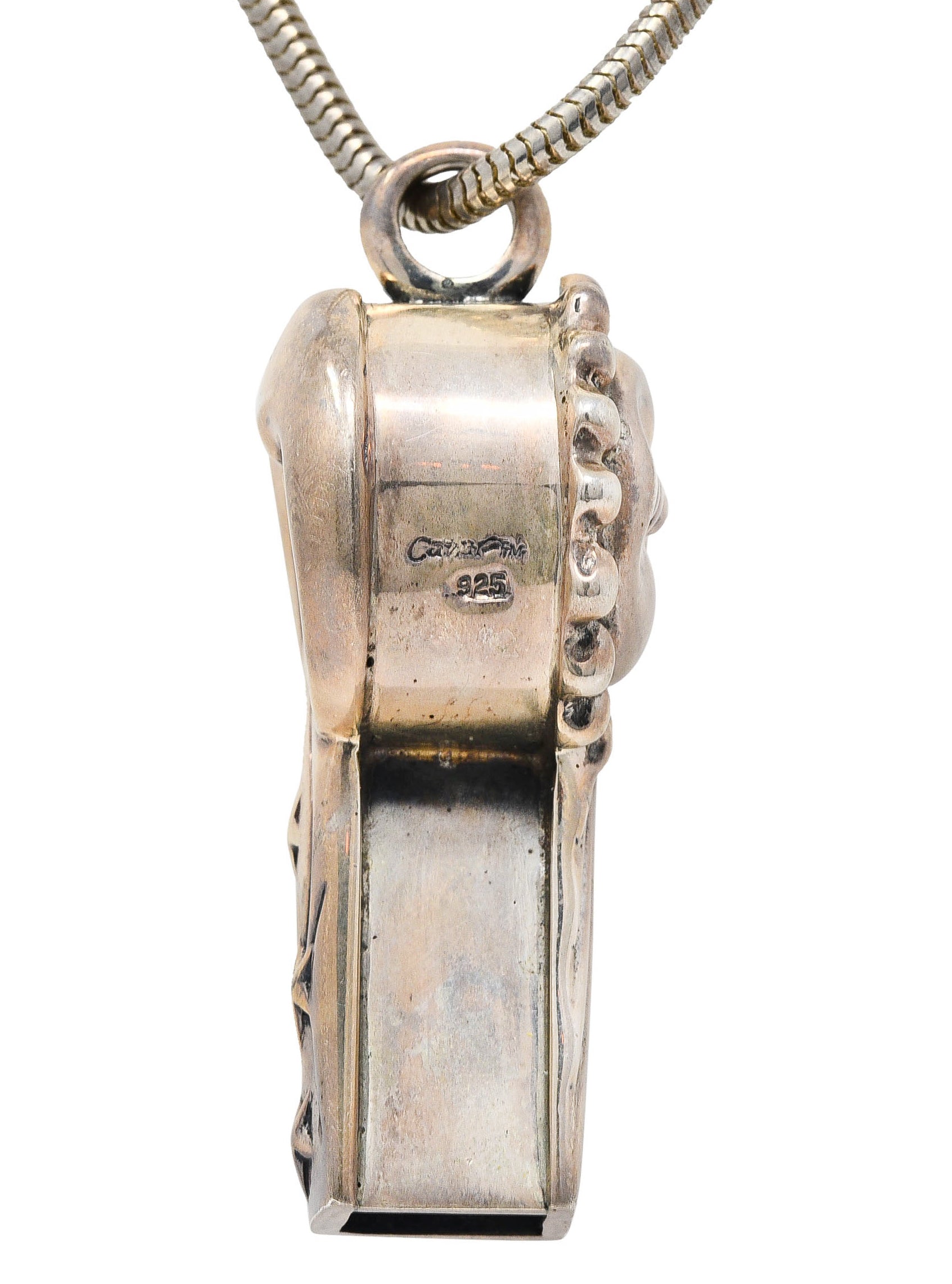 1990's Lagos Sterling Silver Rare Wonders Celestial Whistle Pendant NecklaceNecklace - Wilson's Estate Jewelry