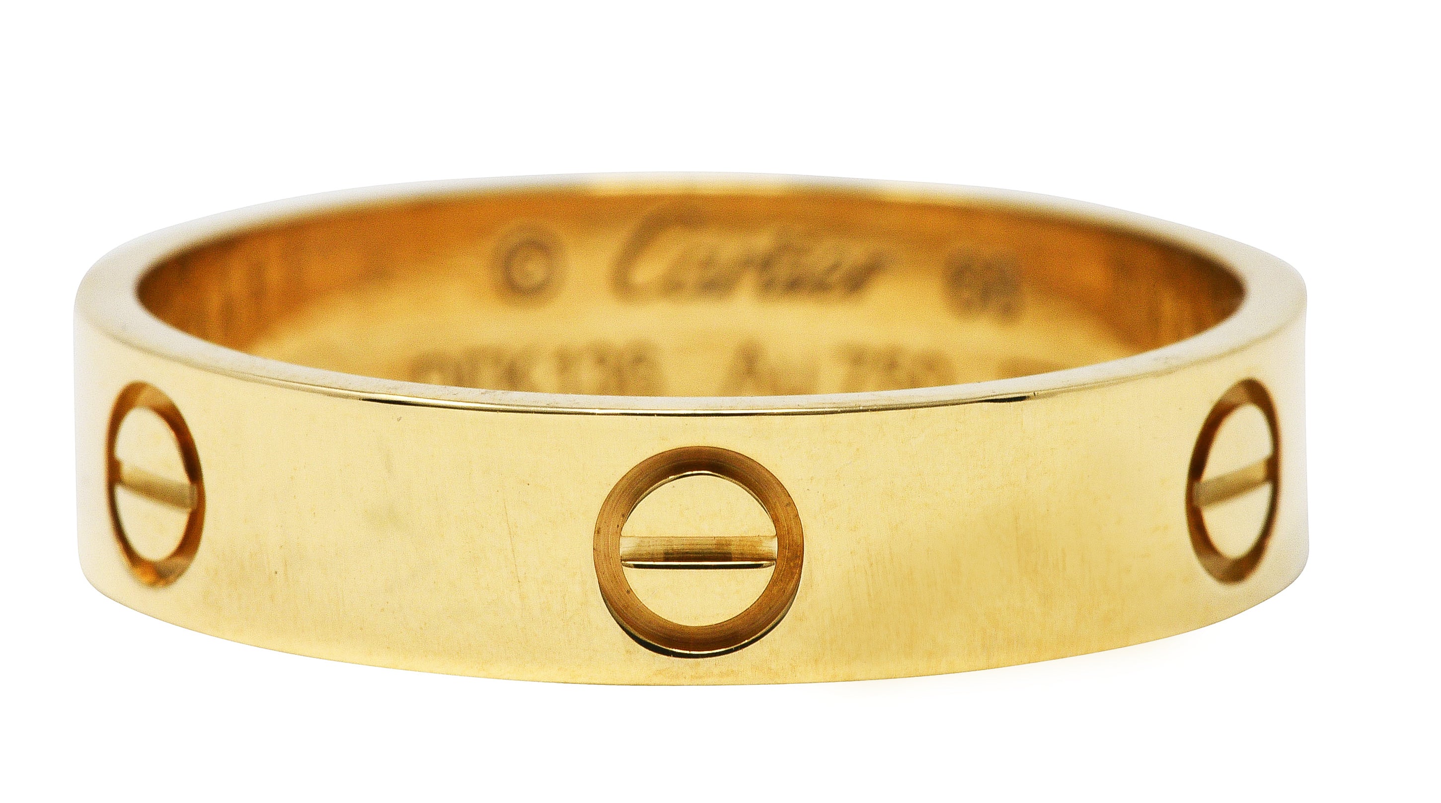 Cartier Love 18 Karat Gold Unisex Band RingRing - Wilson's Estate Jewelry