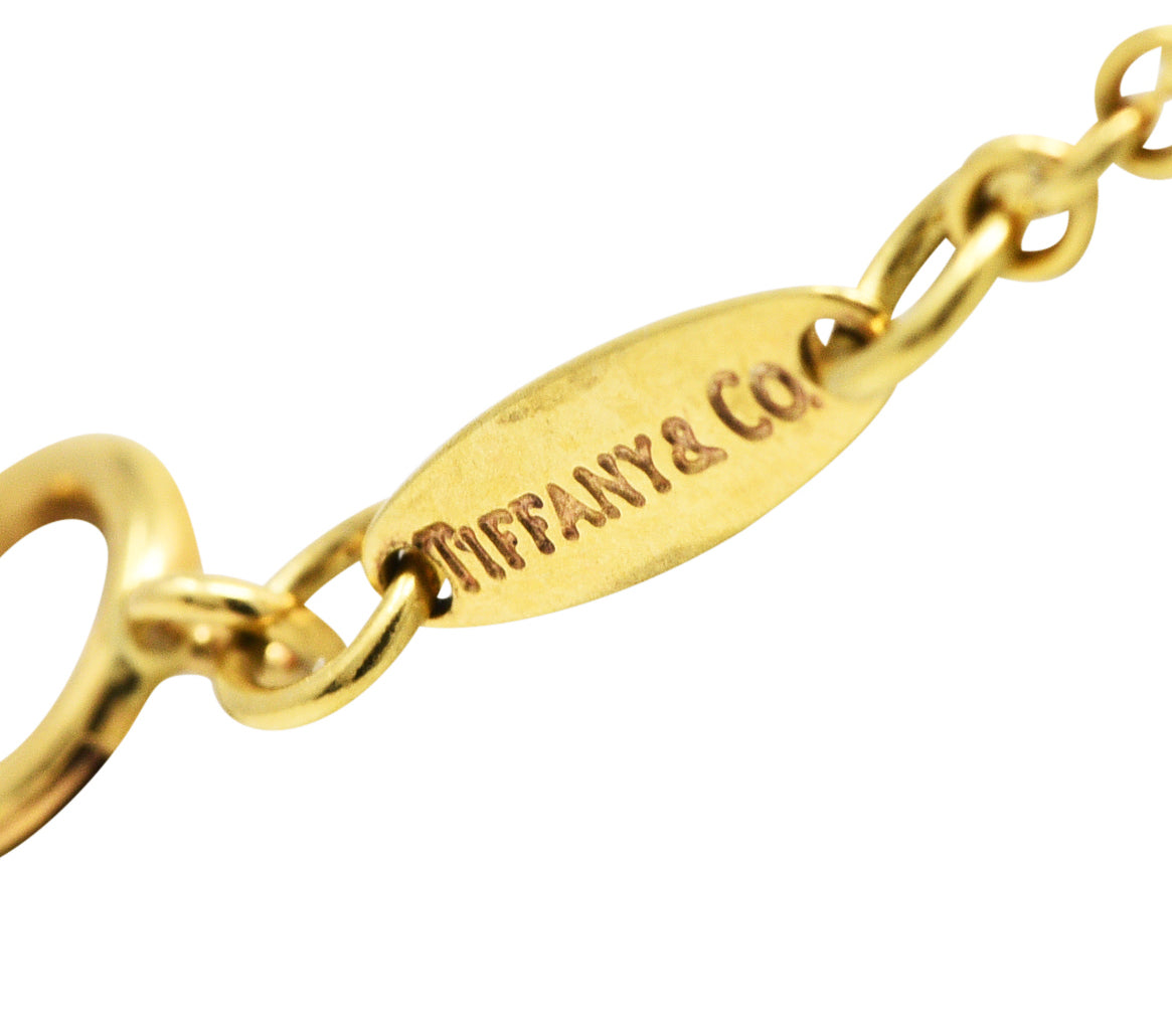 Elsa Peretti Tiffany & Co. Turquoise 18 Karat Gold Bottle NecklaceNecklace - Wilson's Estate Jewelry