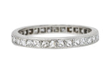 Art Deco 1.20 CTW French Cut Diamond Platinum Eternity Band RingRing - Wilson's Estate Jewelry