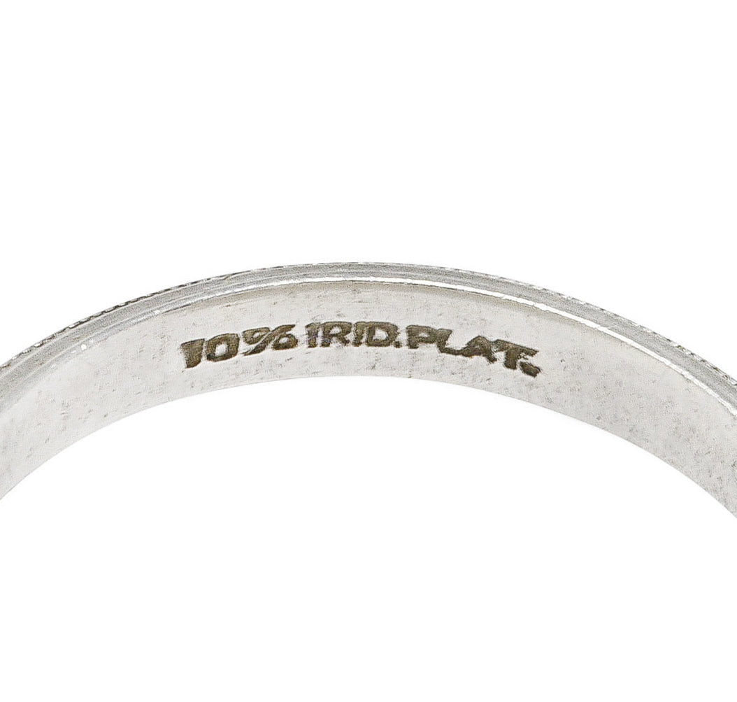 1930's Art Deco Platinum Scrolling Stacking Band Ring Wilson's Estate Jewelry