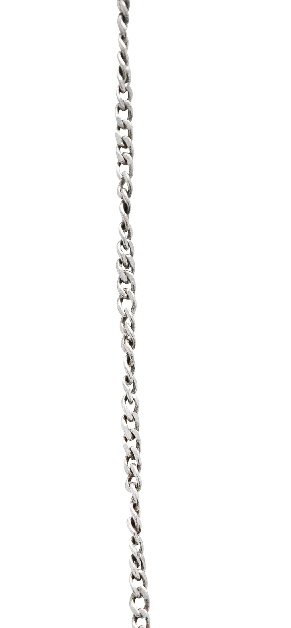 1910 Edwardian 1.00 CTW Diamond Platinum Drop NecklaceNecklace - Wilson's Estate Jewelry
