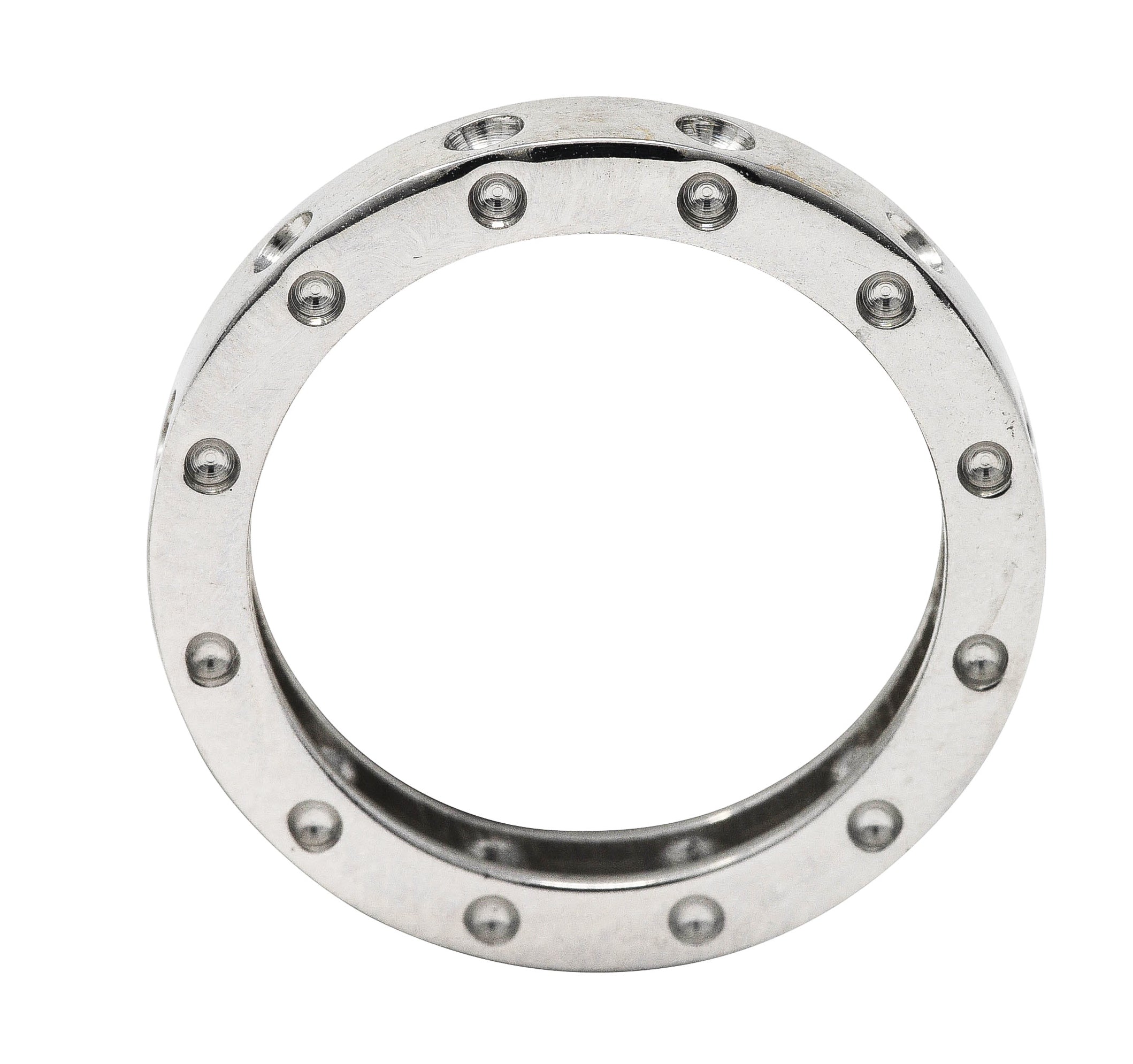 Roberto Coin 18 Karat White Gold Pois Moi Symphony Band RingRing - Wilson's Estate Jewelry