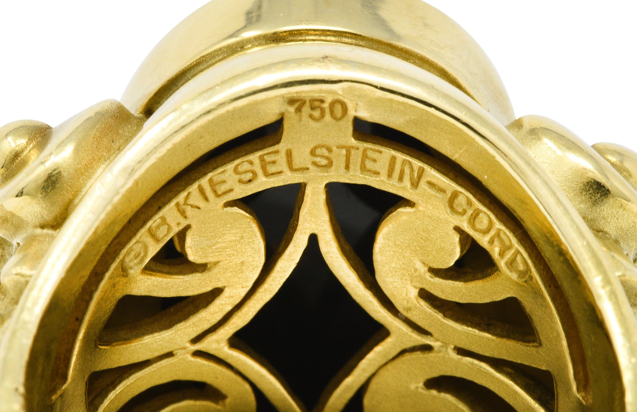 Kieselstein-Cord Bloodstone Intaglio 18 Karat Gold Signet RingRing - Wilson's Estate Jewelry