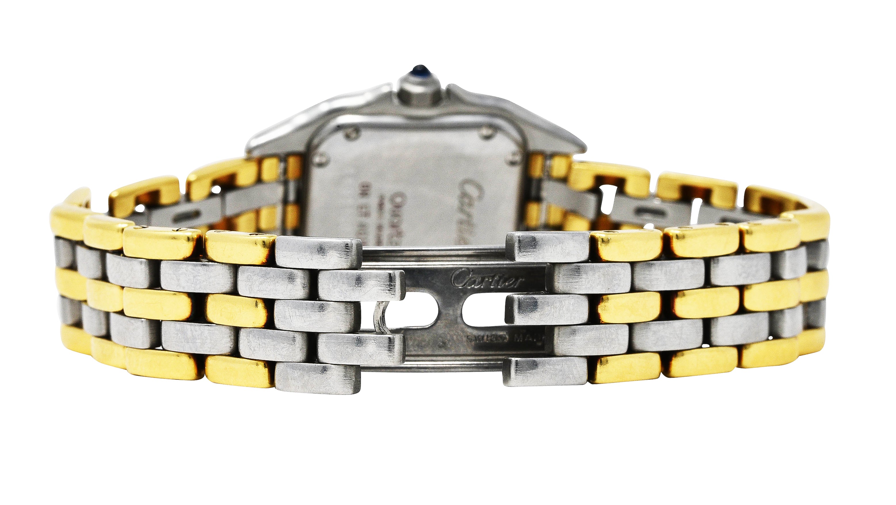 Cartier 18 Karat Gold Stainless Steel Panthere De Cartier Watch BraceletWatches - Wilson's Estate Jewelry
