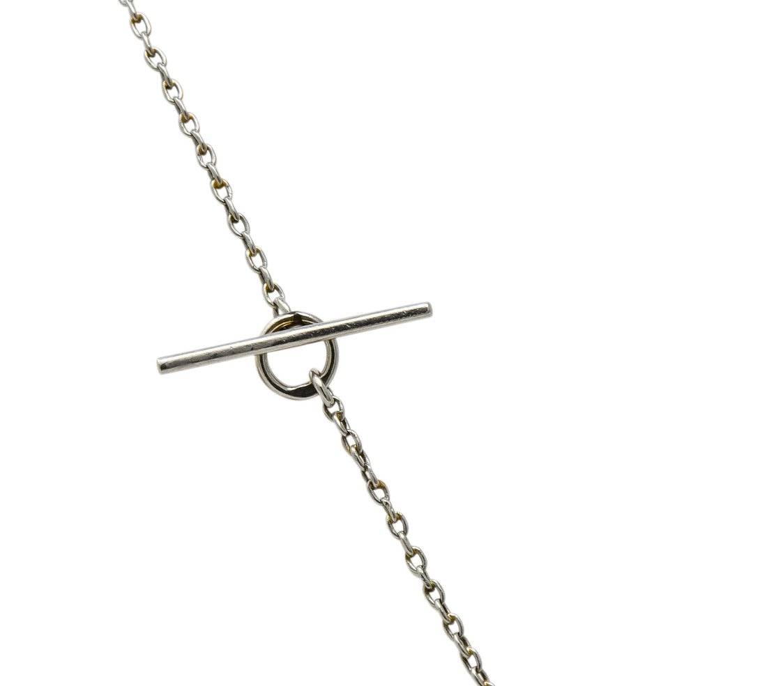 Belle Époque Enamel Diamond Platinum-Topped 18 Karat Gold French Lariat Pendant Necklace - Wilson's Estate Jewelry