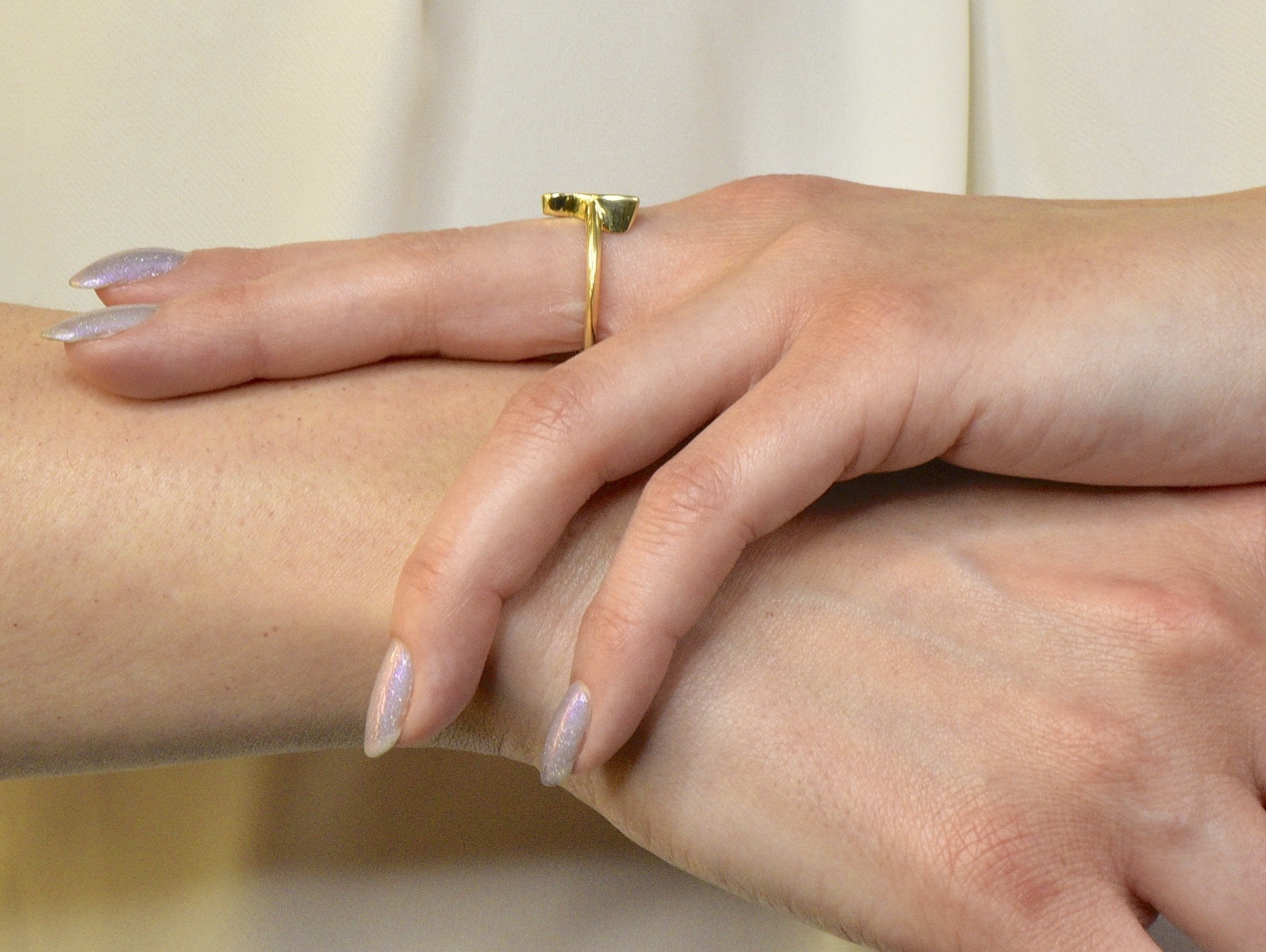 Cartier Vintage 18 Karat Gold Zodiac Taurus Stacking Ring - Wilson's Estate Jewelry