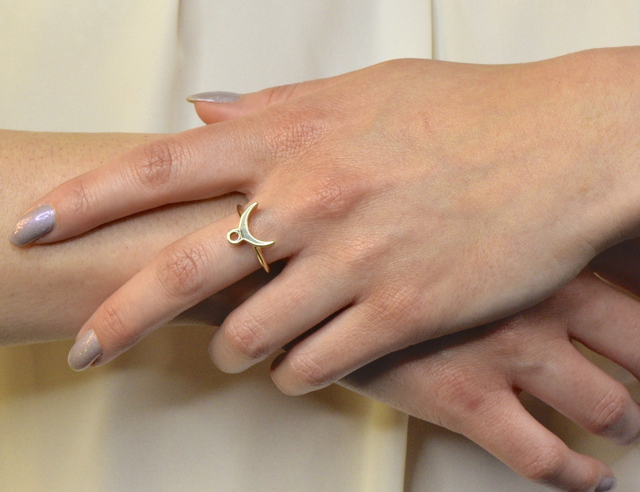 Cartier Vintage 18 Karat Gold Zodiac Taurus Stacking Ring - Wilson's Estate Jewelry