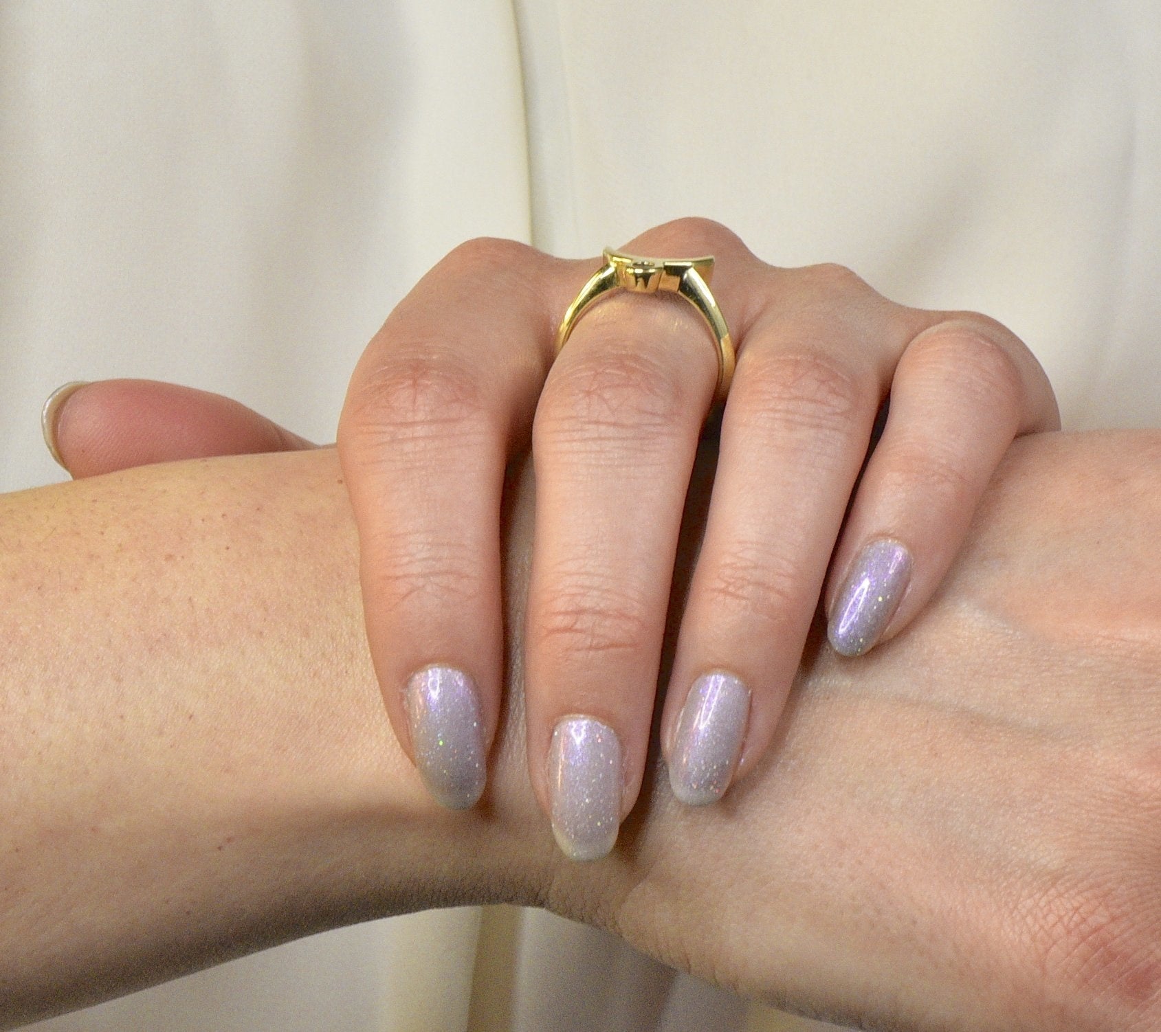 Cartier Vintage 18 Karat Gold Zodiac Taurus Stacking Ring - Wilson's Estate Jewelry