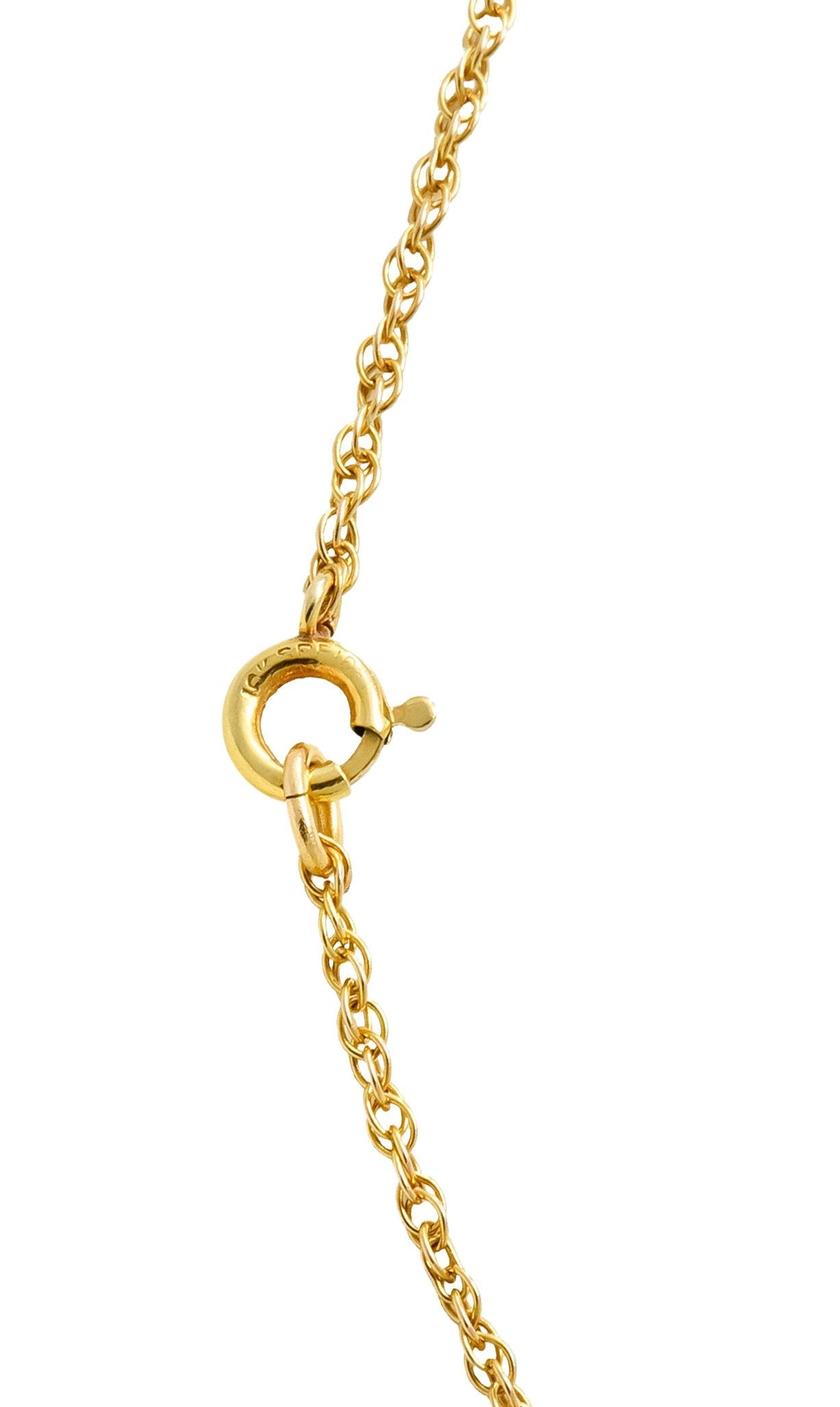 Edwardian 3.10 CTW Diamond 14 Karat Gold Radiant Sunburst Pendant Brooch Necklace - Wilson's Estate Jewelry