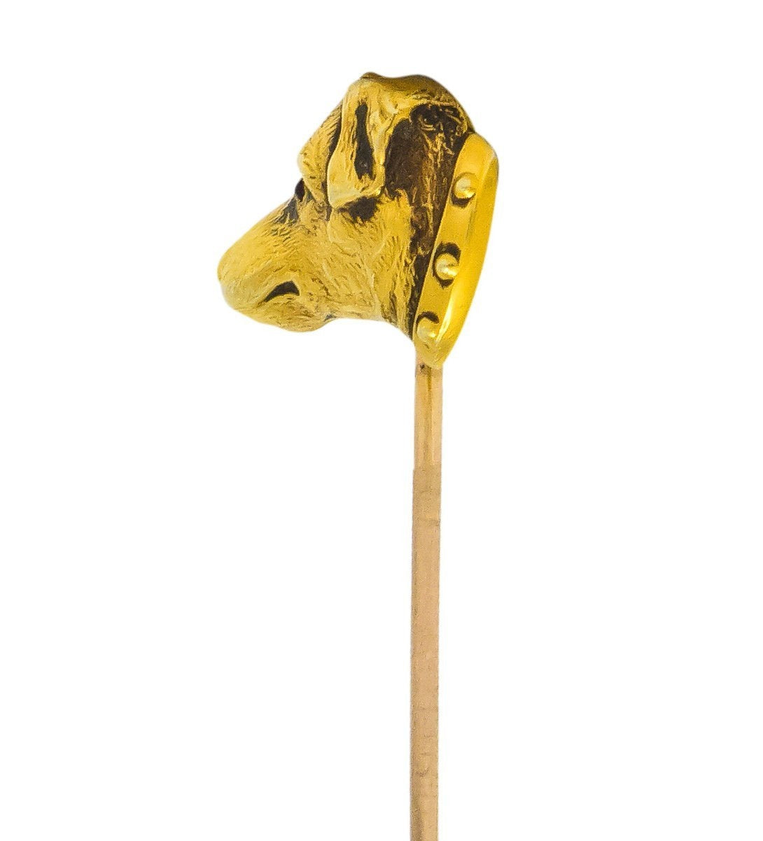 Geoffroy & Co. Edwardian 14 Karat Gold Dog Stickpin - Wilson's Estate Jewelry