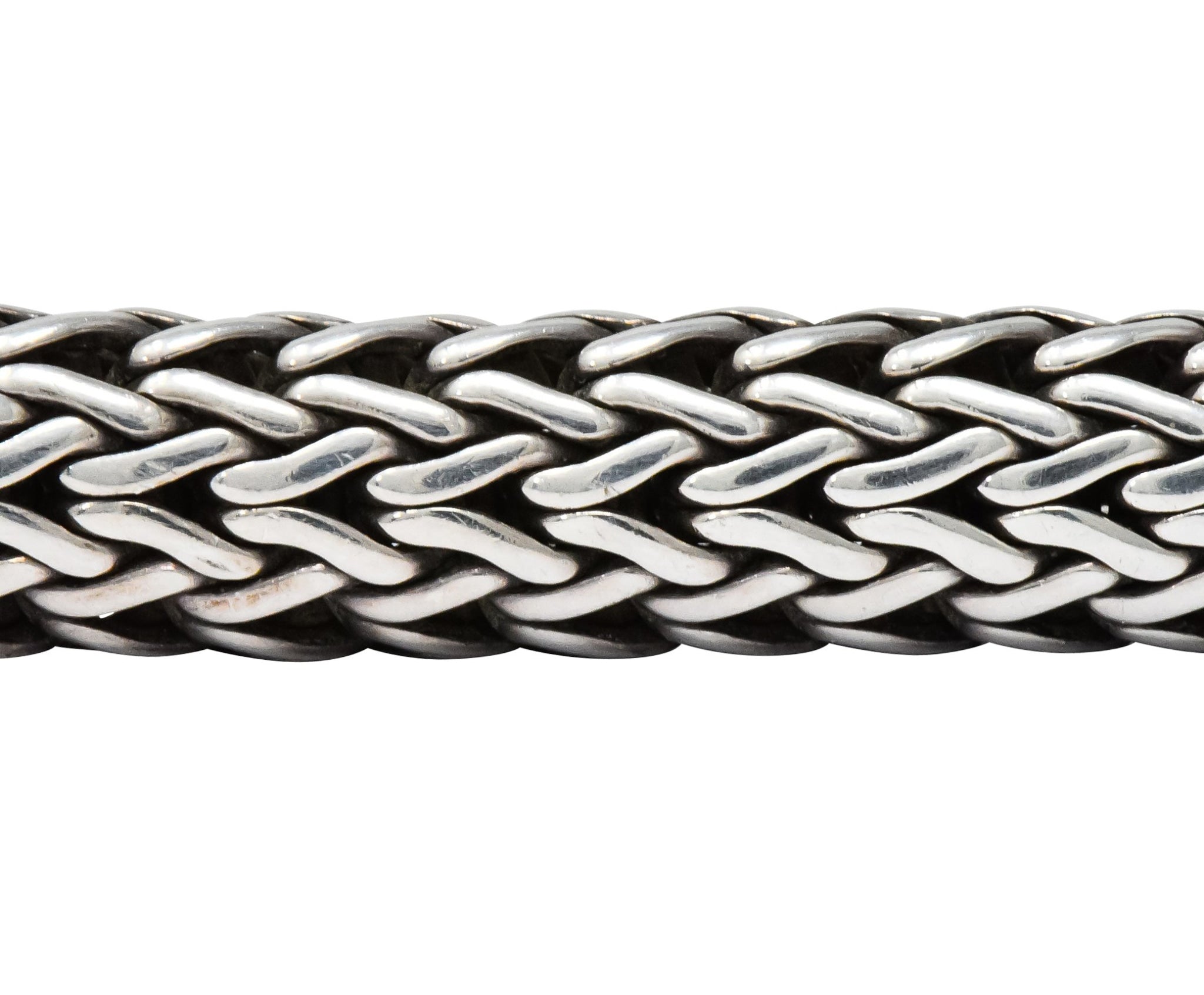 John Hardy Vintage Sterling Silver 18 Karat Gold Unisex Bracelet - Wilson's Estate Jewelry