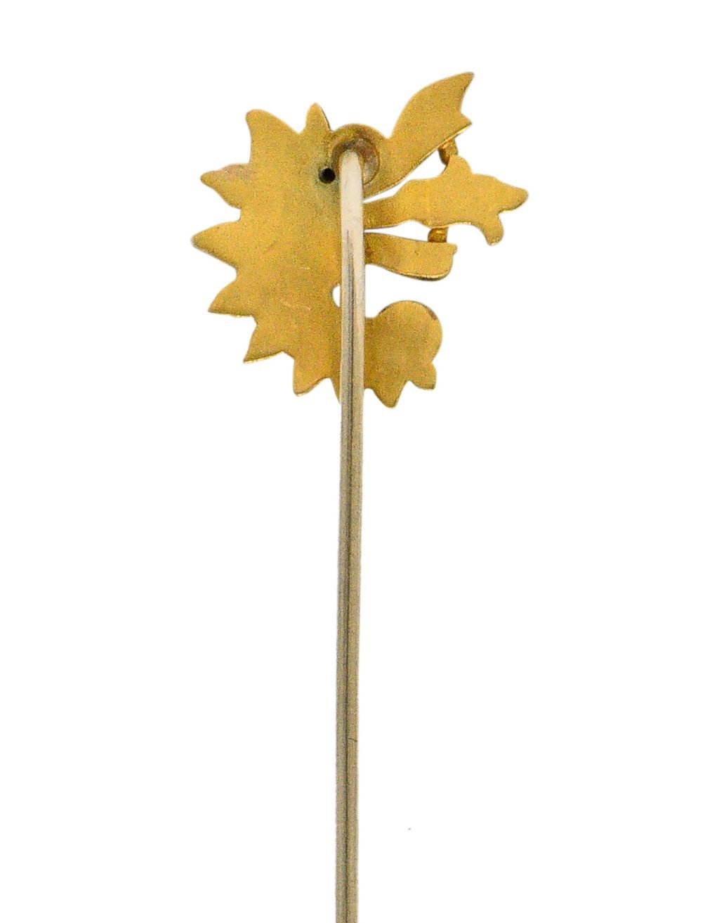 Late Victorian Diamond 14 Karat Gold Dragon Stickpin - Wilson's Estate Jewelry
