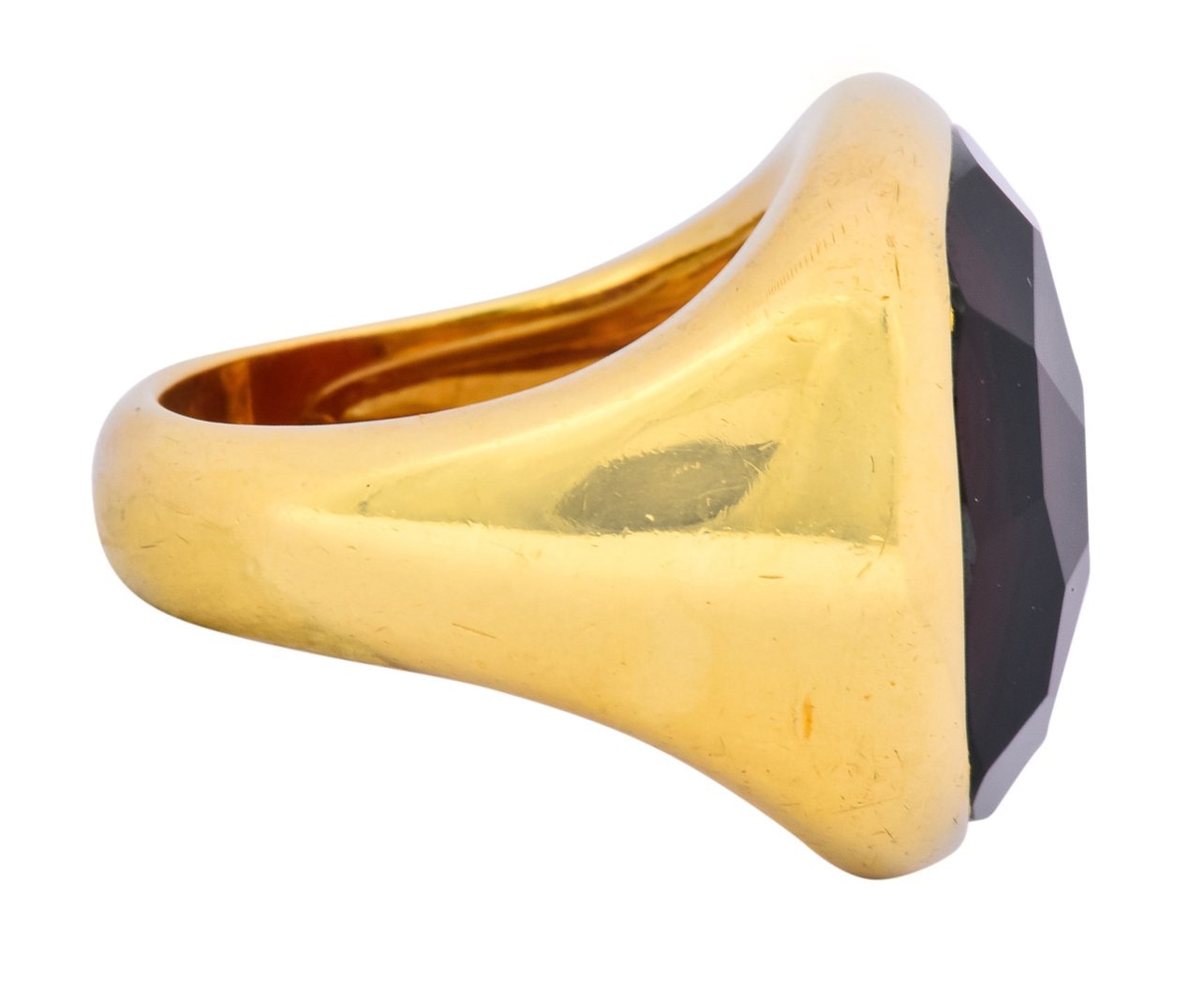 Pomellato Garnet 18 Karat Gold Bold Statement Ring - Wilson's Estate Jewelry