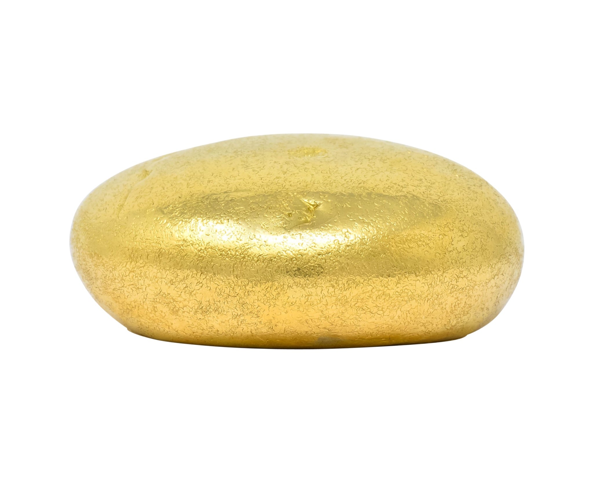 Schlumberger Tiffany & Co. 18 Karat Gold Pebble Pill Box Circa 1960 - Wilson's Estate Jewelry