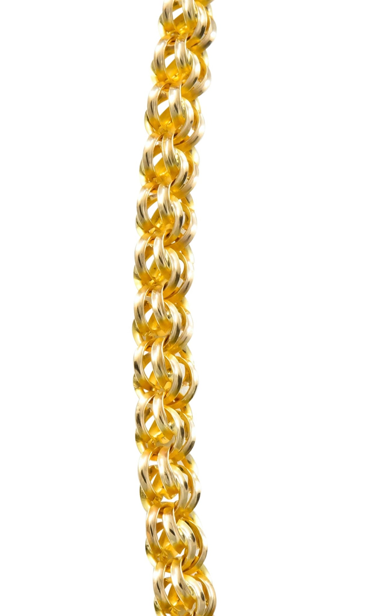 Substantial Victorian 14 Karat Gold 62 Inch Long Chain Necklace Circa 1880 - Wilson's Estate Jewelry