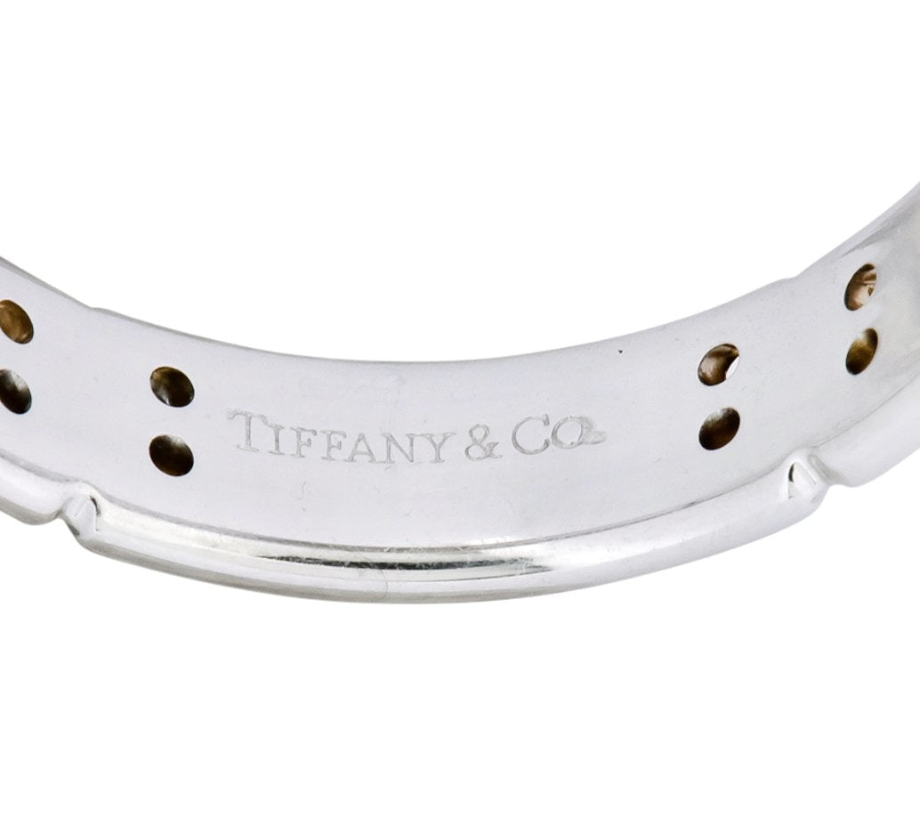 Tiffany & Co. 0.30 CTW Diamond 18 Karat White Gold Streamerica Band Ring - Wilson's Estate Jewelry
