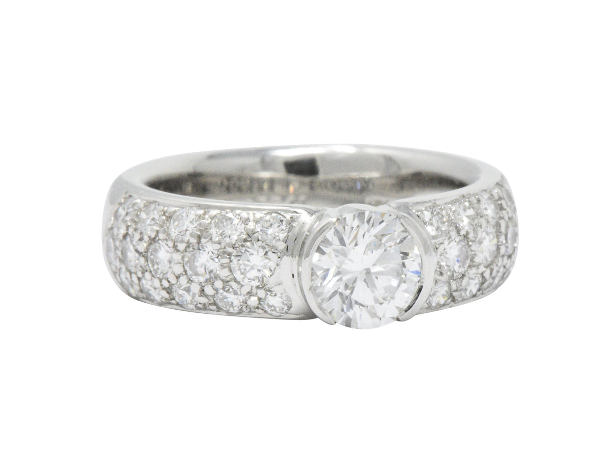 Tiffany & Co. 1.48 CTW Diamond And Platinum Engagement Ring GIA Wilson's Estate Jewelry