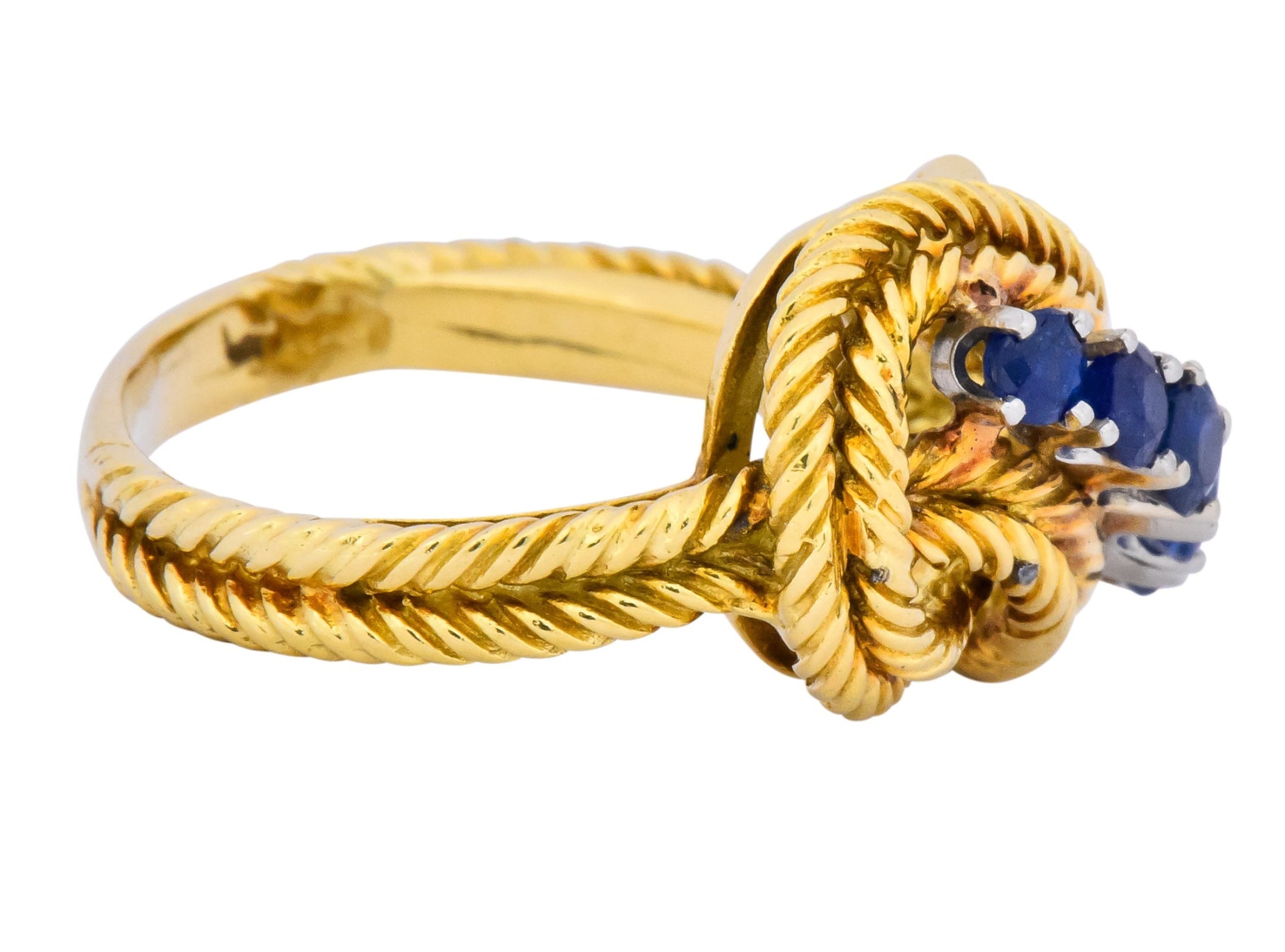 Tiffany & Co. 1960’s 0.55 CTW Sapphire 18 Karat Gold Ring - Wilson's Estate Jewelry