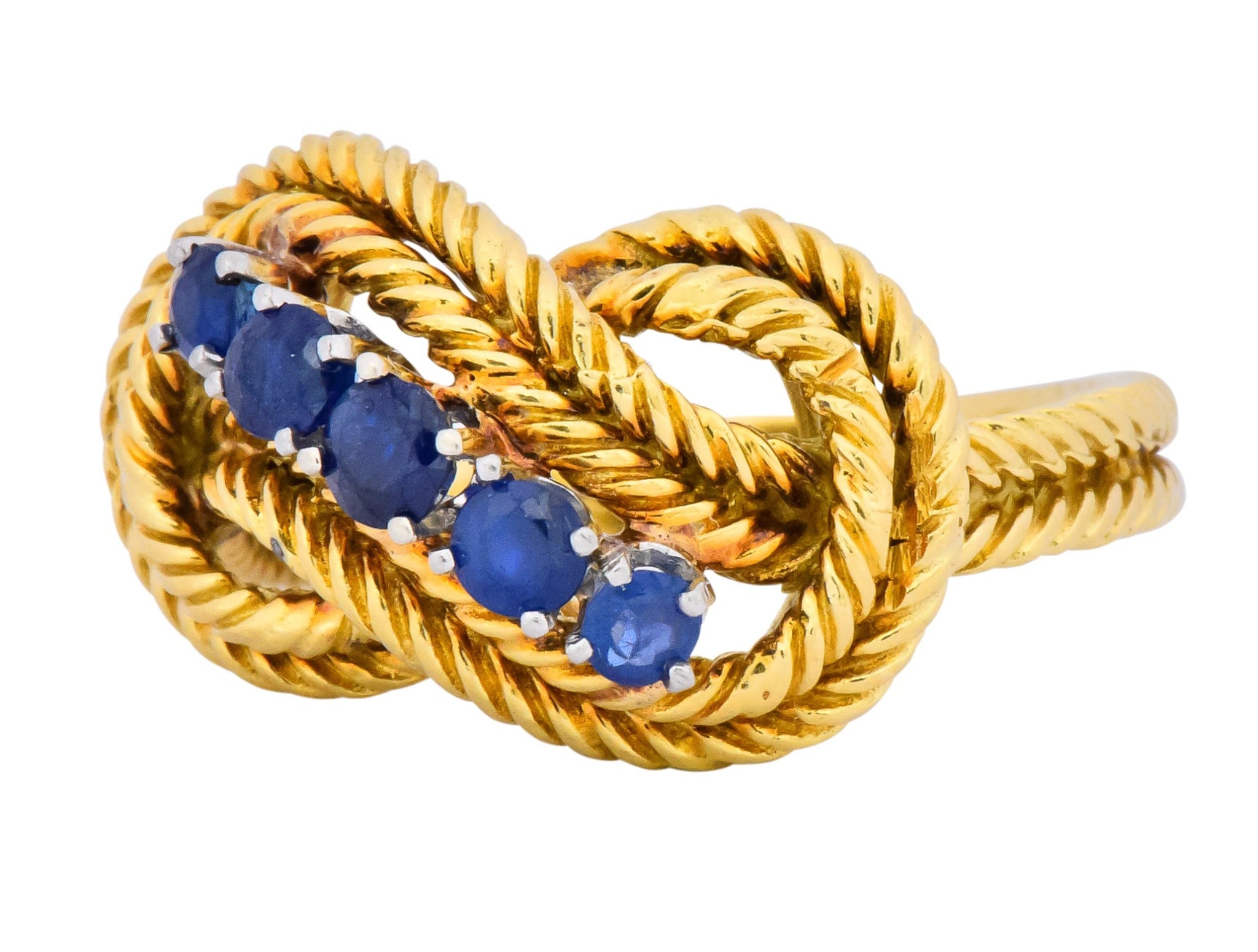 Tiffany & Co. 1960’s 0.55 CTW Sapphire 18 Karat Gold Ring - Wilson's Estate Jewelry