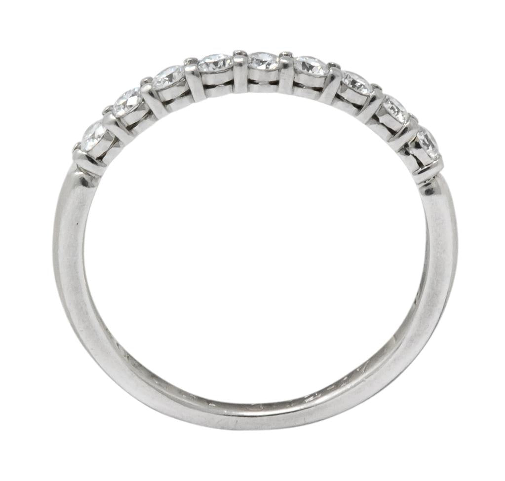 Tiffany & Co. Contemporary Diamond Platinum Band Ring - Wilson's Estate Jewelry