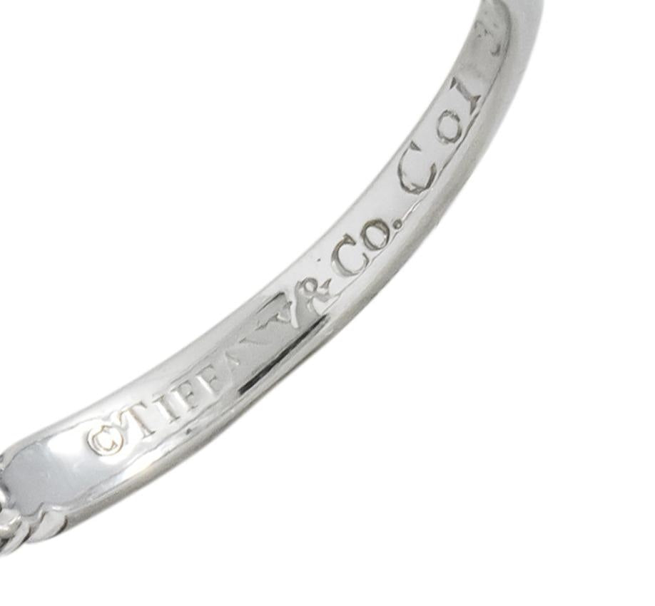Tiffany & Co. Contemporary Diamond Platinum Band Ring - Wilson's Estate Jewelry
