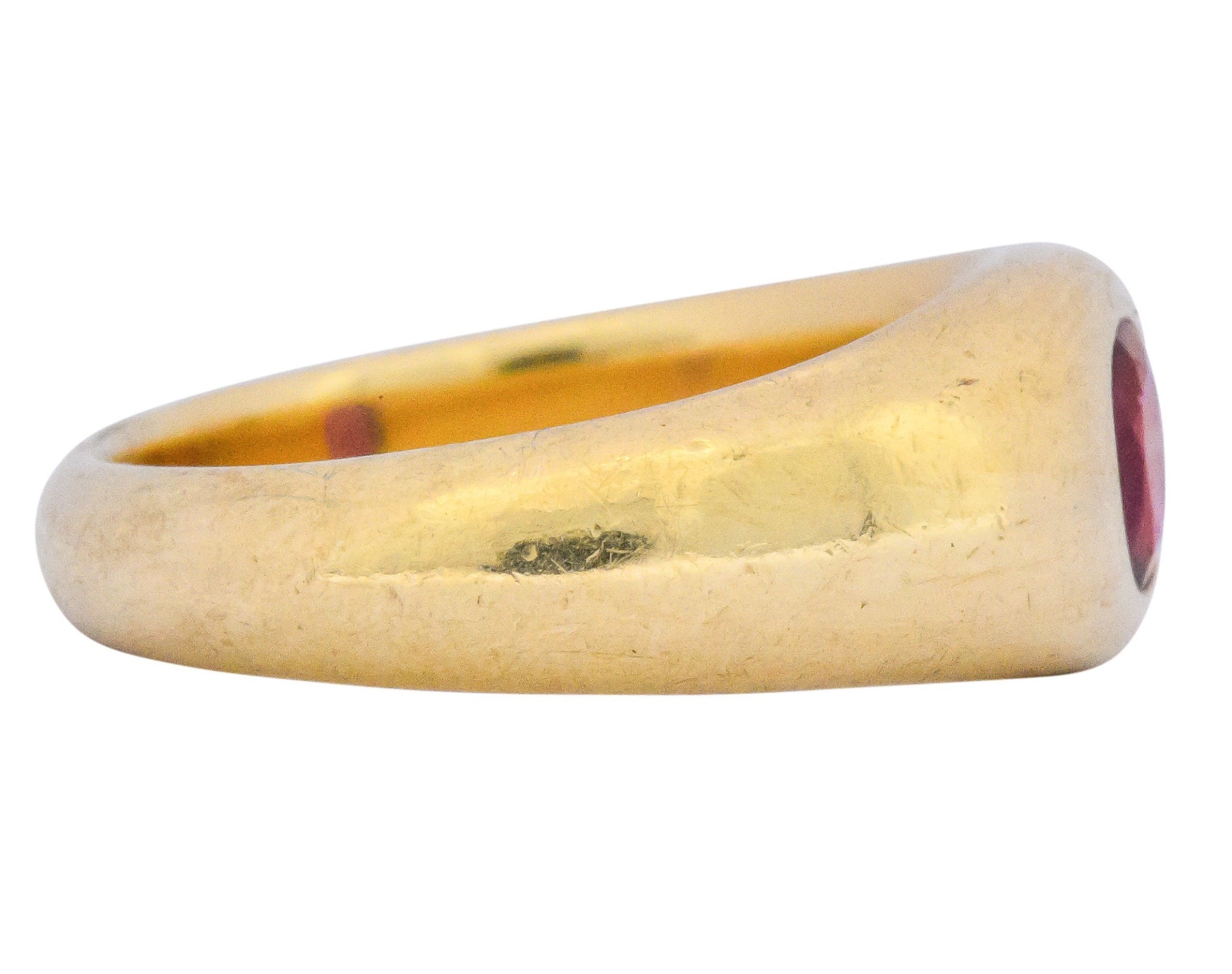 Tiffany & Co. Victorian 0.95 CTW Ruby 18 Karat Gold Unisex Ring Wilson's Estate Jewelry