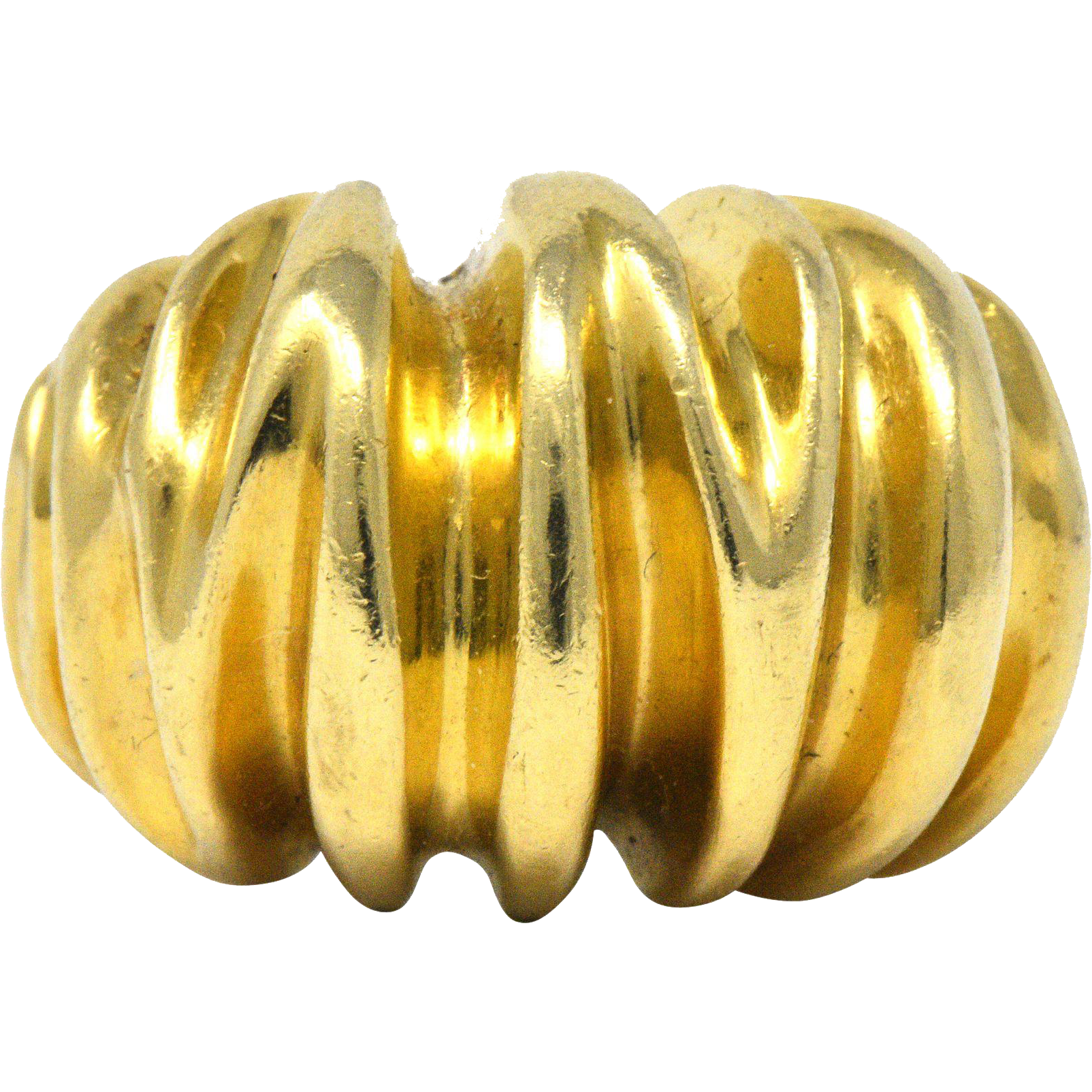 Tiffany & Co. Vintage 1970's 18 Karat Gold Bombè Fashion Ring Wilson's Estate Jewelry