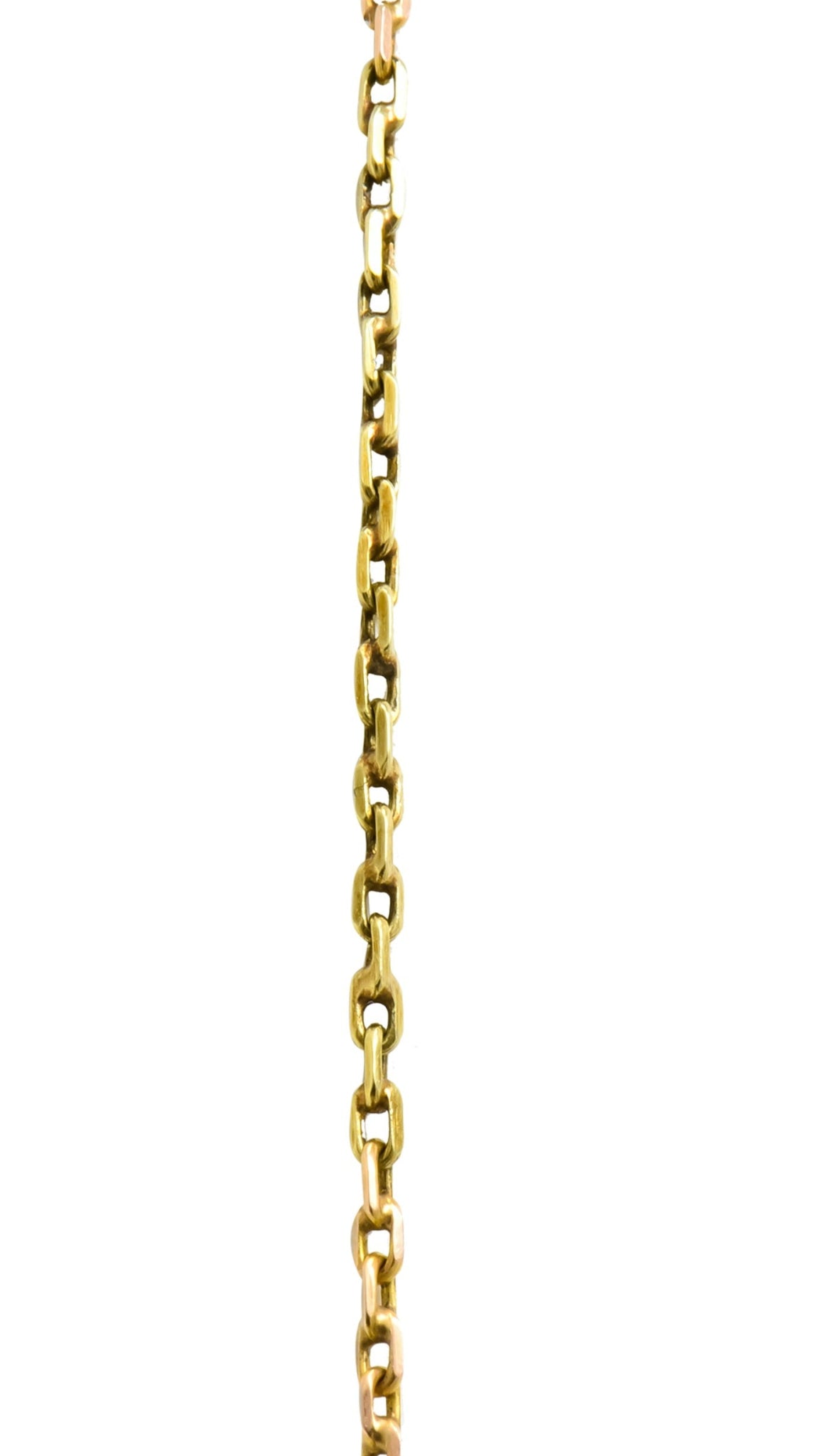 Victorian 12.22 CTW Aquamarine Diamond 14 Karat Gold Double Drop Necklace - Wilson's Estate Jewelry