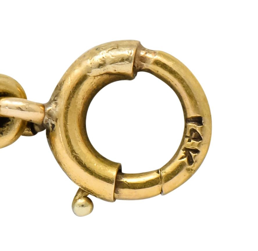 Victorian 14 Karat Yellow Gold Fox Hunt Horse Link Bracelet - Wilson's Estate Jewelry