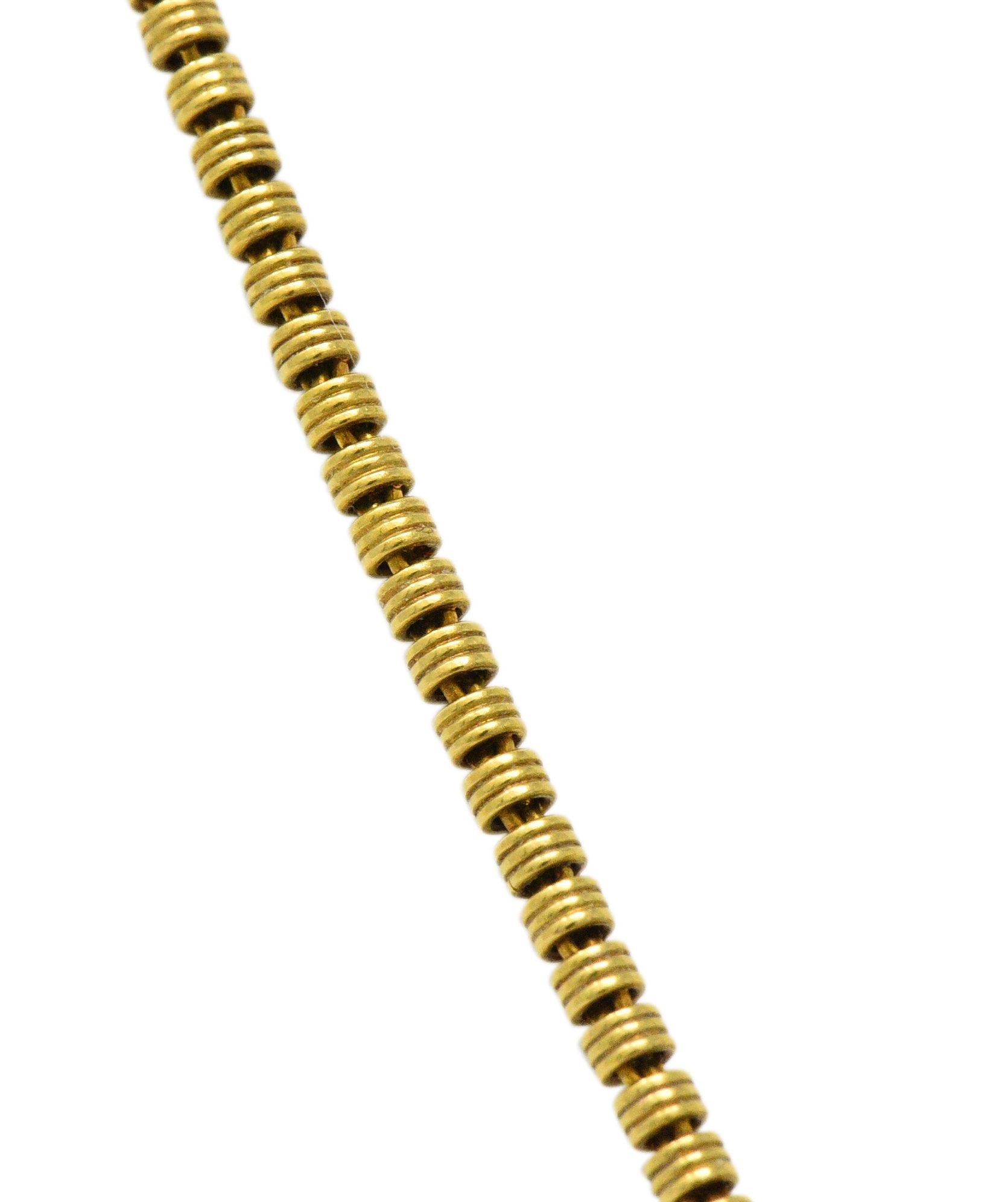 Victorian Hardstone Diamond Ruby Gold Roman Soldier Cameo Pendant Necklace Wilson's Estate Jewelry