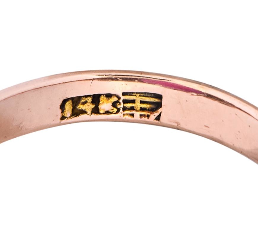 Victorian Natural Ruby 14 Karat Gold Scrolled Dinner Ring GIA - Wilson's Estate Jewelry