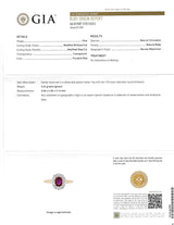 Edwardian No Heat Burma Ruby Diamond Platinum 18 Karat Gold Antique Halo Ring GIA Wilson's Estate Jewelry