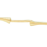 Elsa Peretti Tiffany & Co. Vintage 18 Karat Yellow Gold Open Heart Hoop Earrings
