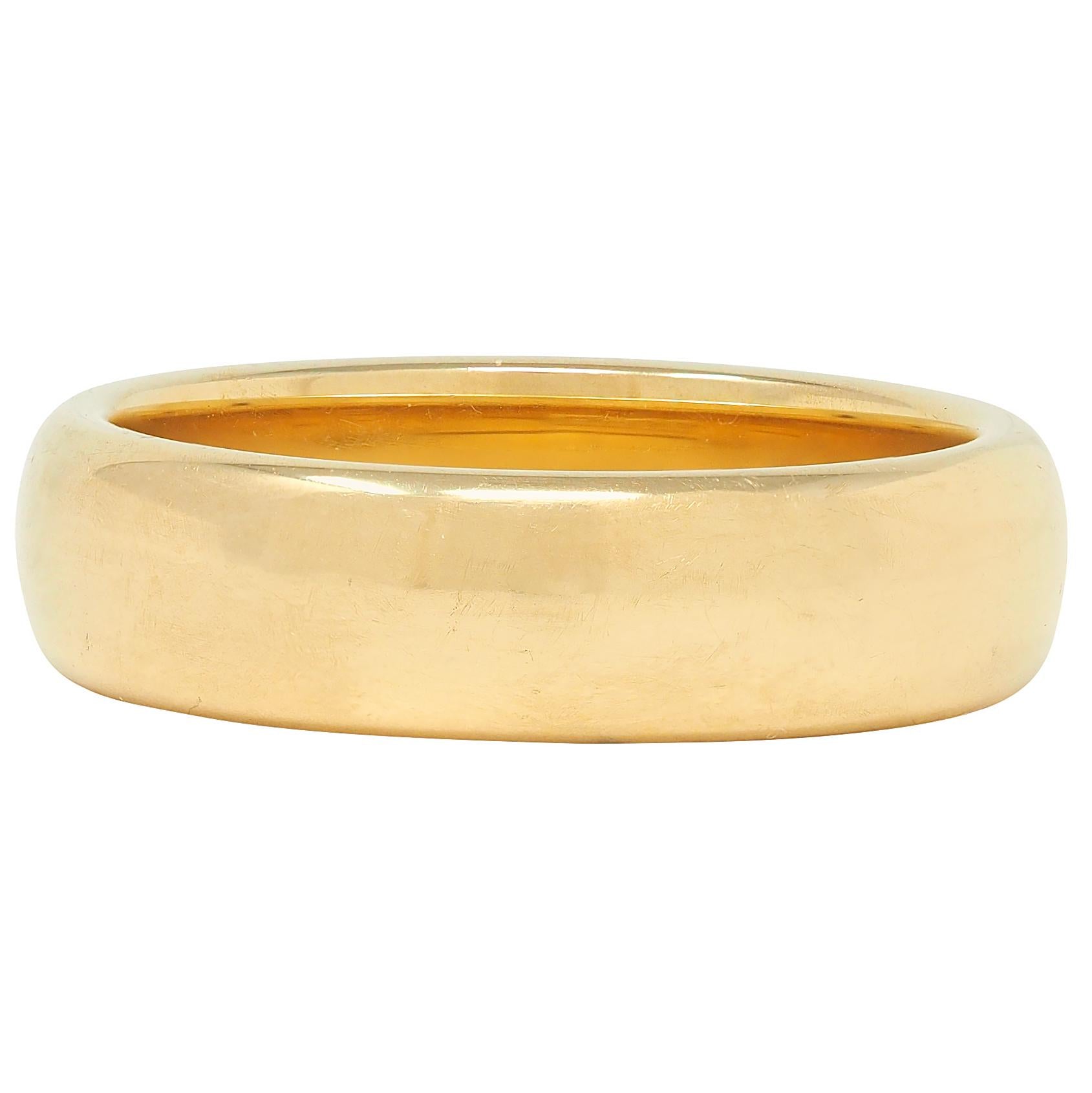 Tiffany & Co. 1999 18 Karat Yellow Gold Vintage Forever Men's Wedding Band Ring