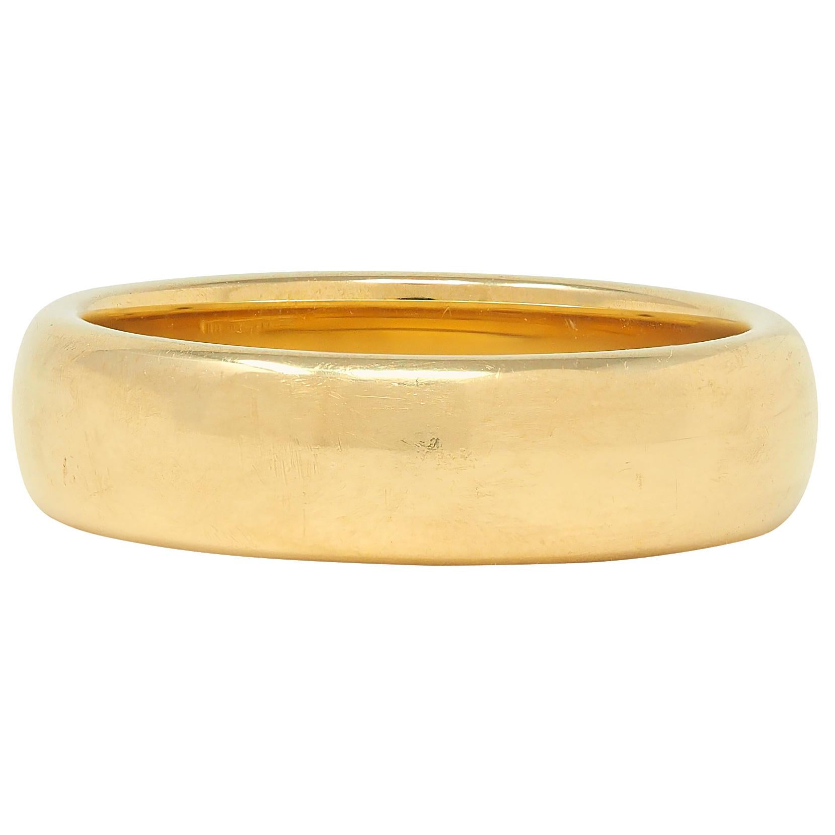 Tiffany & Co. 1999 18 Karat Yellow Gold Vintage Forever Men's Wedding Band Ring