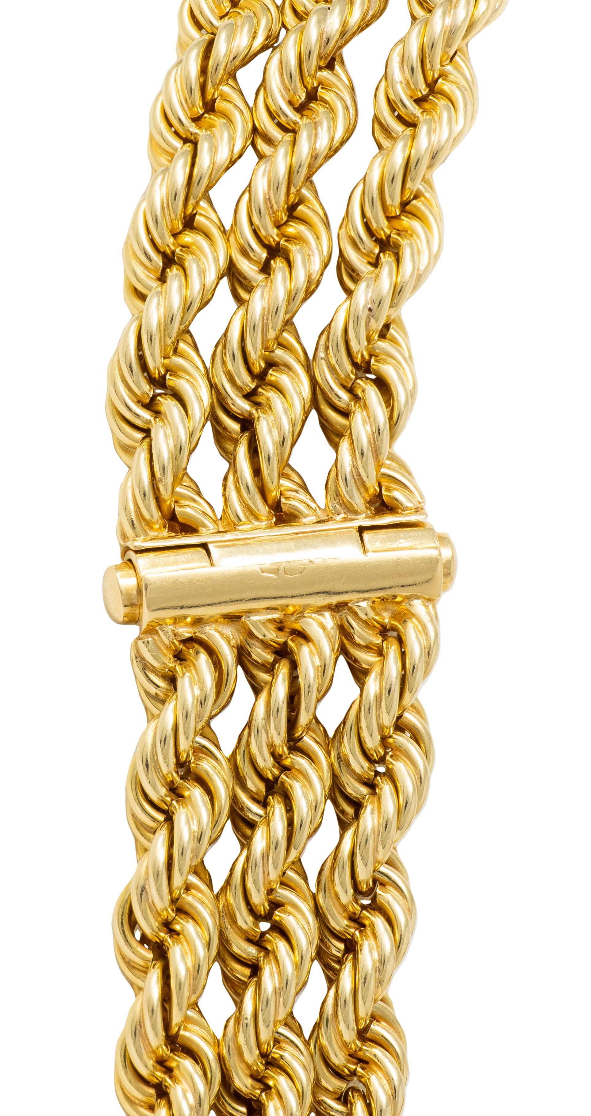 Van Cleef & Arpels 1949 French Diamond 18K Gold Vintage Brooch Necklace