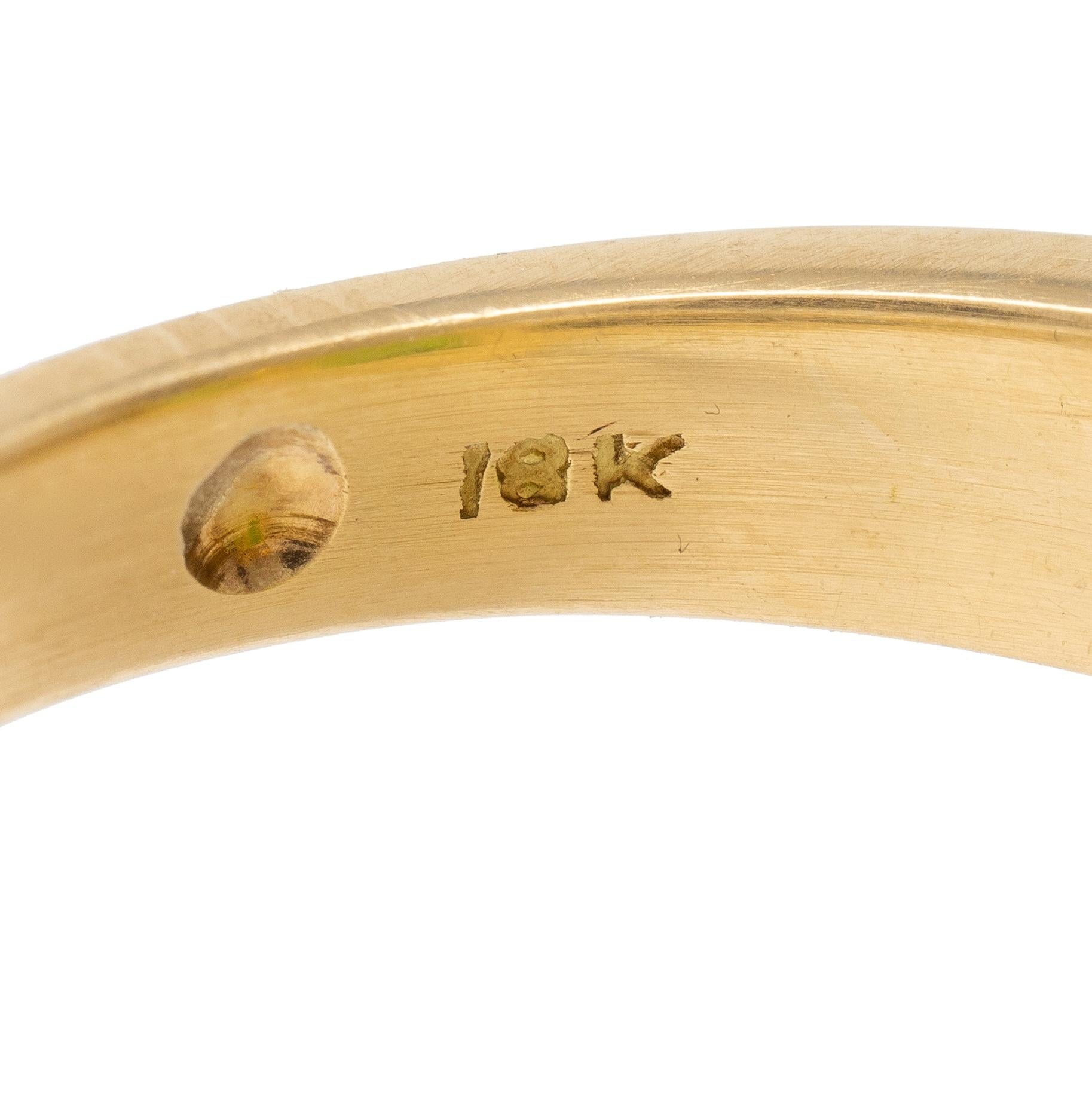 Retro 28.96 CTW Peridot Diamond Platinum 18K Yellow Gold Vintage Cocktail Ring