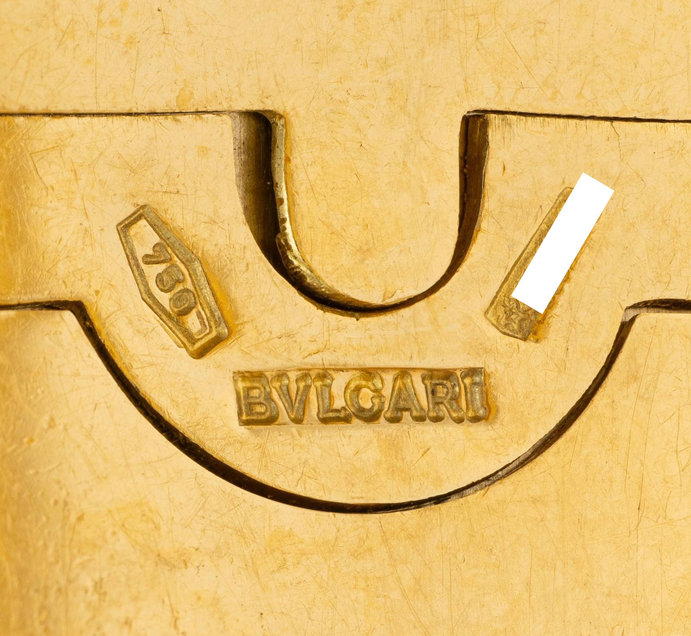 Bulgari 1980's 18 Karat Yellow Gold Wide Vintage Parentesi Tubogas Cuff Bracelet