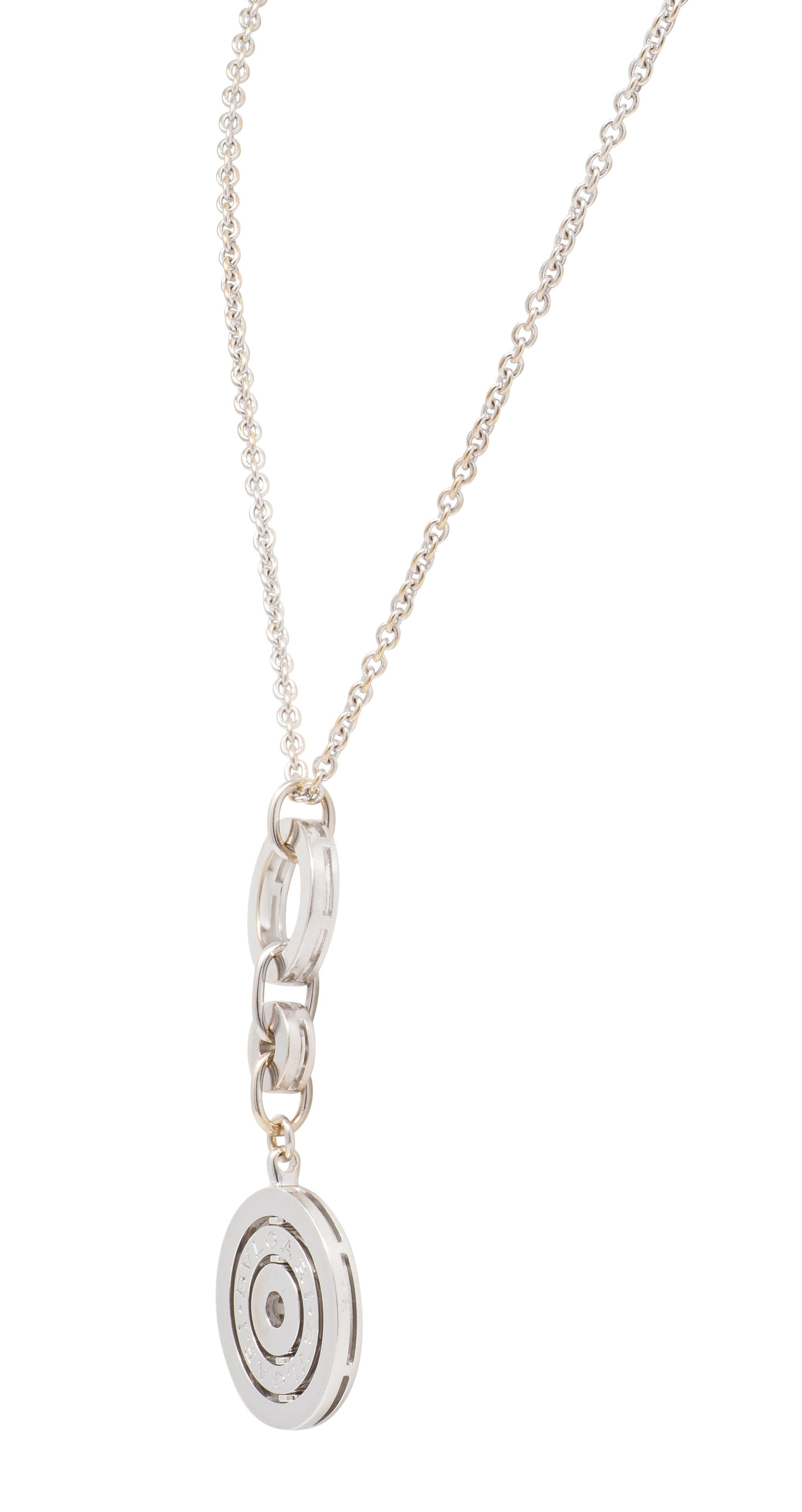 Bulgari Contemporary 18 Karat White Gold Astrale Cherchi Pendant Necklace